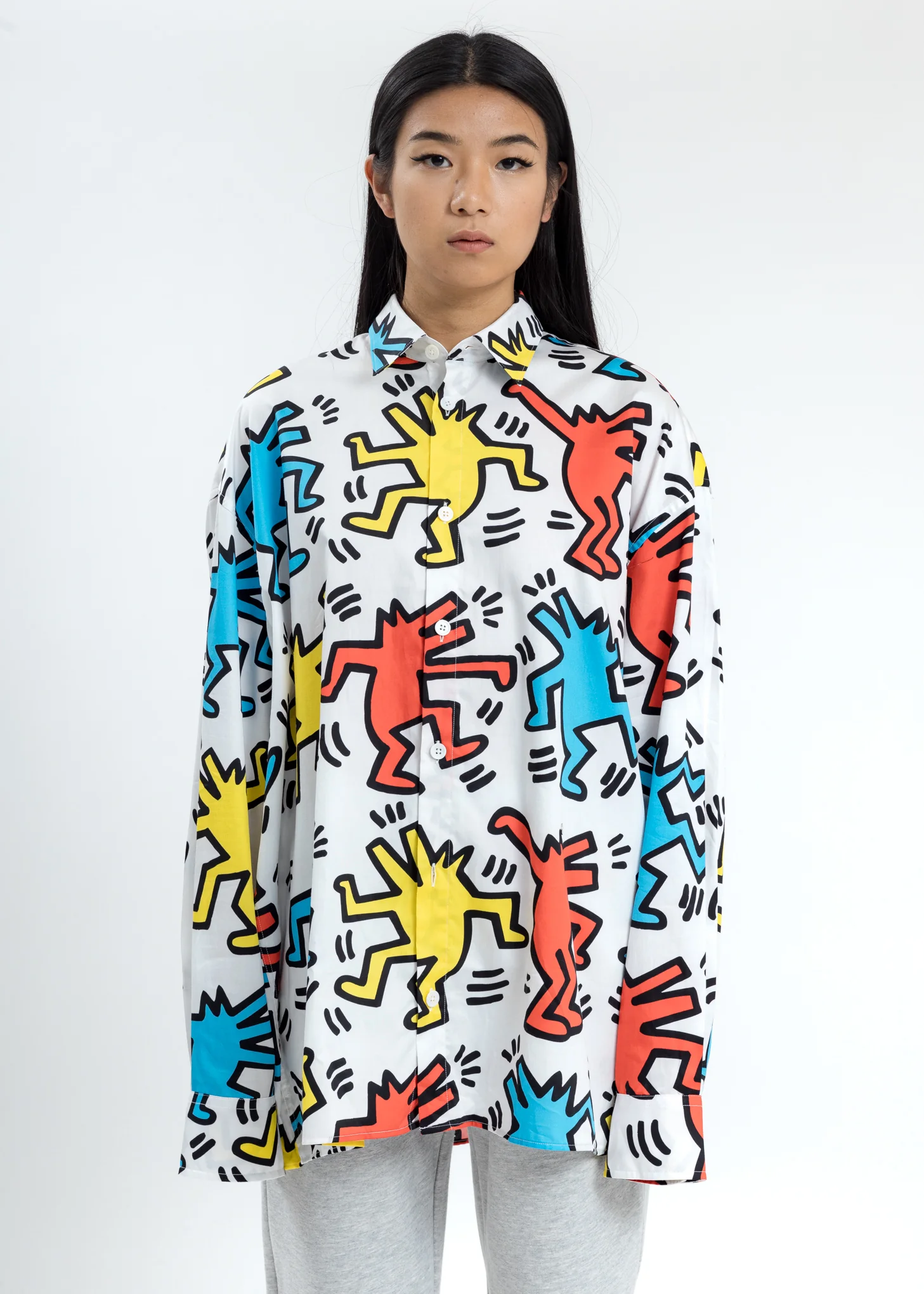 White Illusion Keith Haring Shirt
