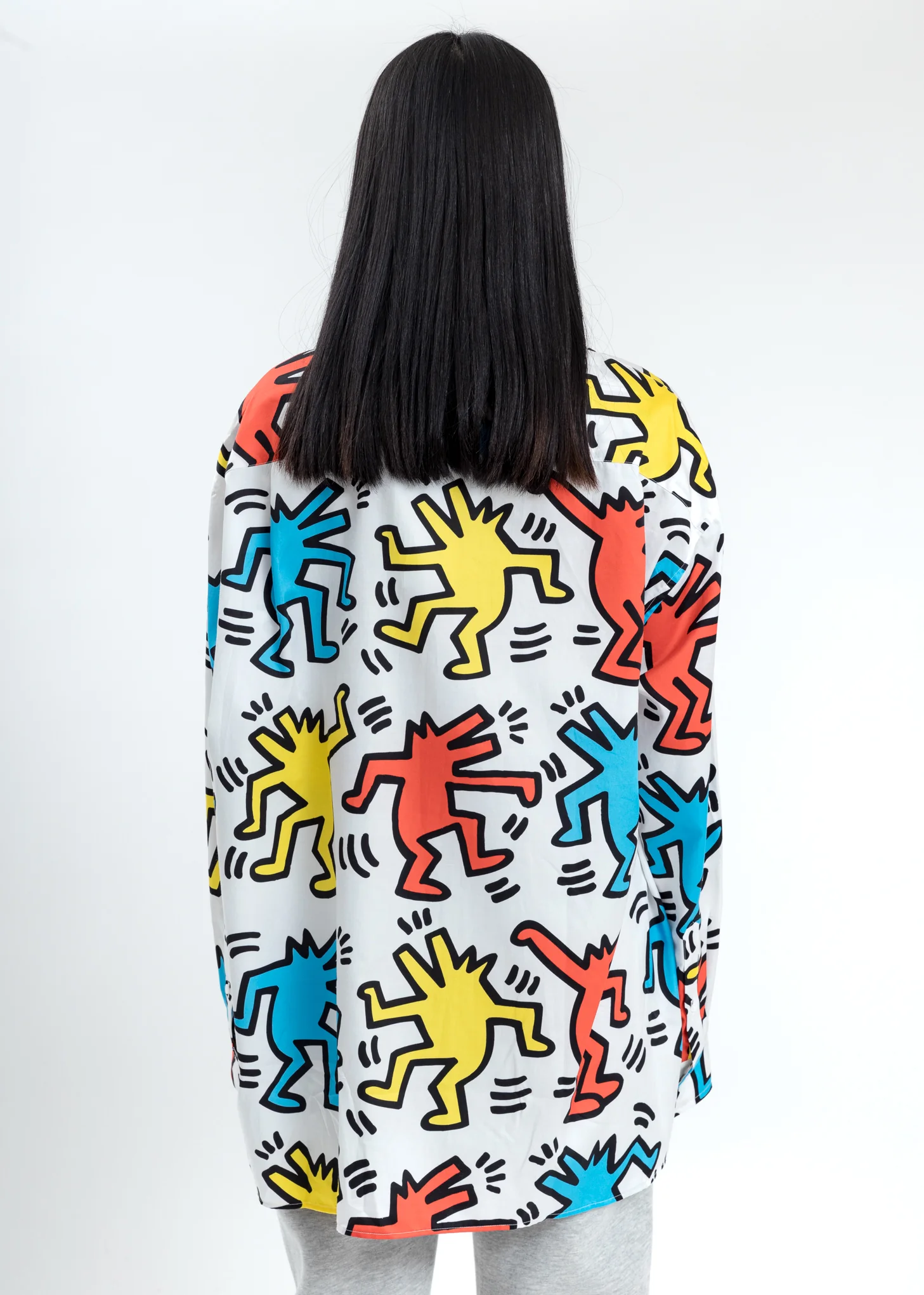 White Illusion Keith Haring Shirt - Image 2