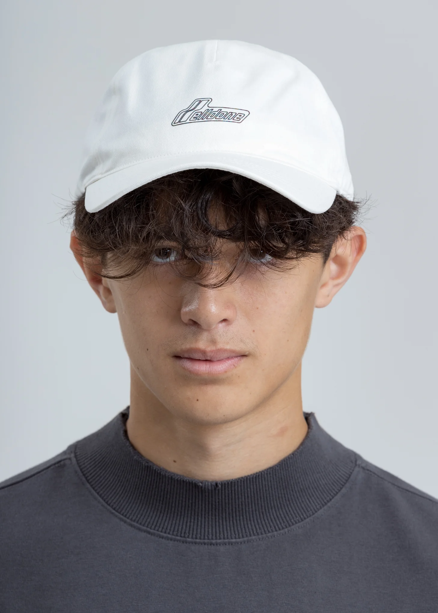 White Iridescent Logo Cap