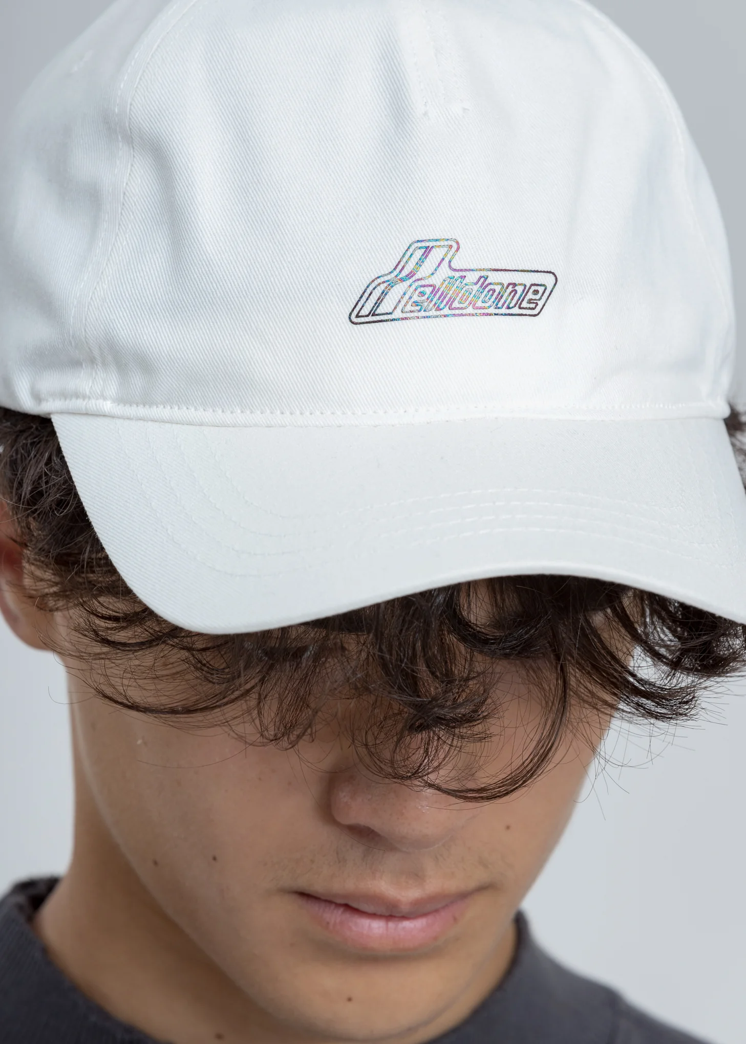 White Iridescent Logo Cap - Image 3
