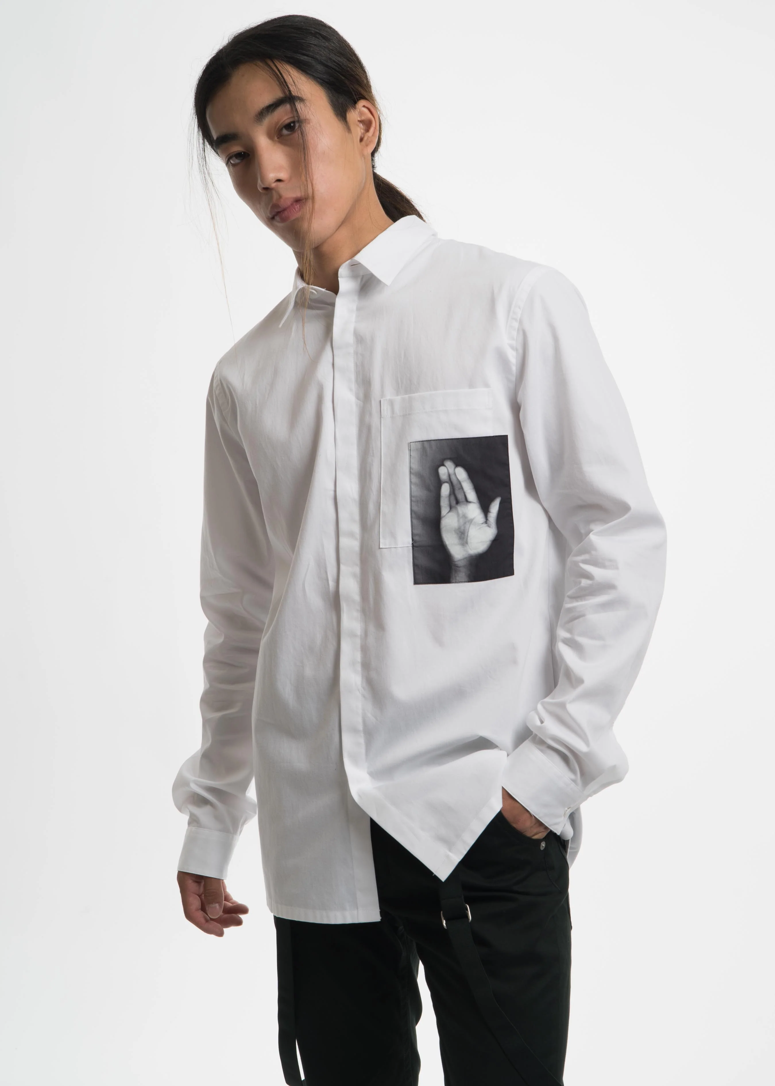 White Irma Long Sleeve Shirt