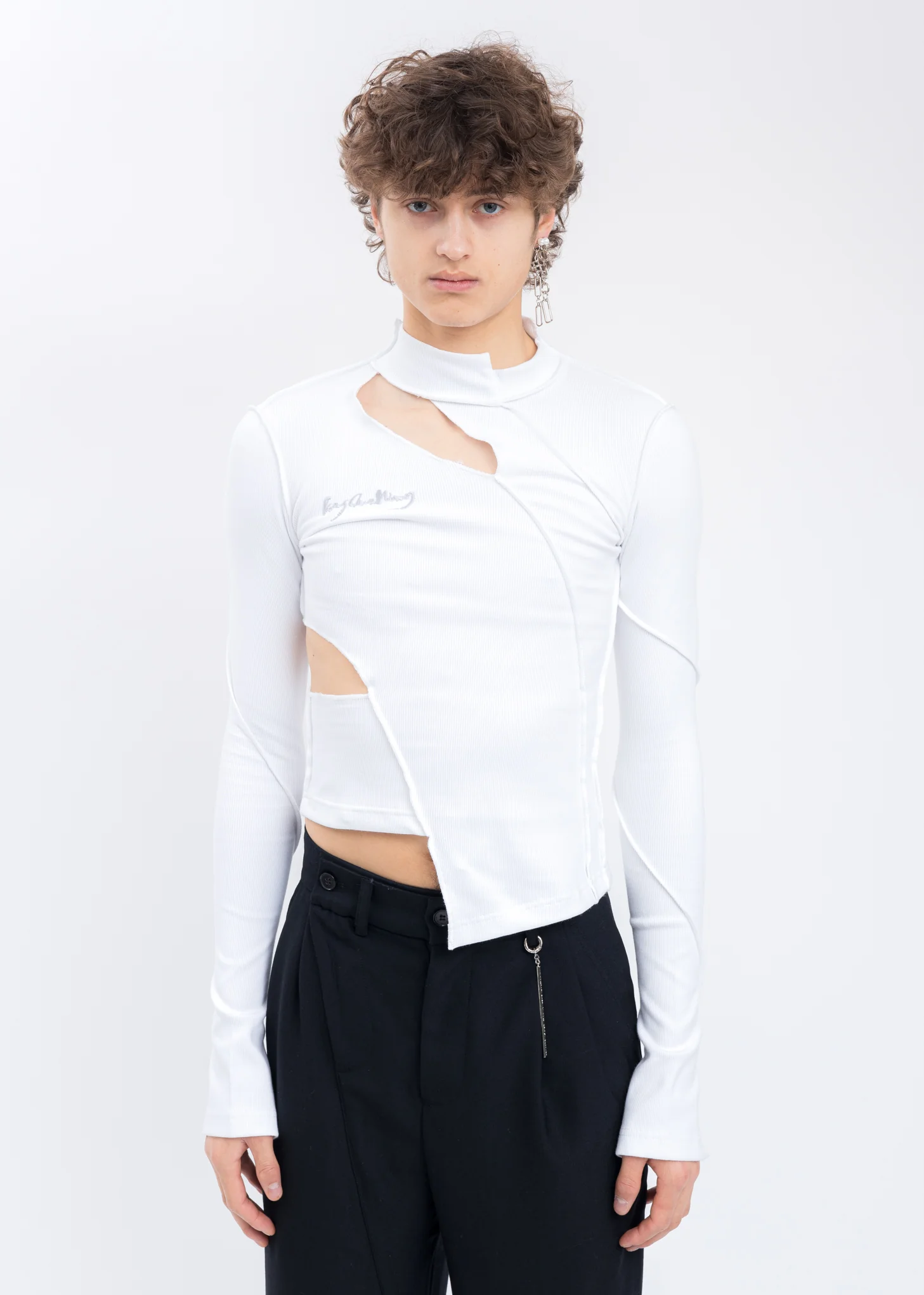 White Jersey Top