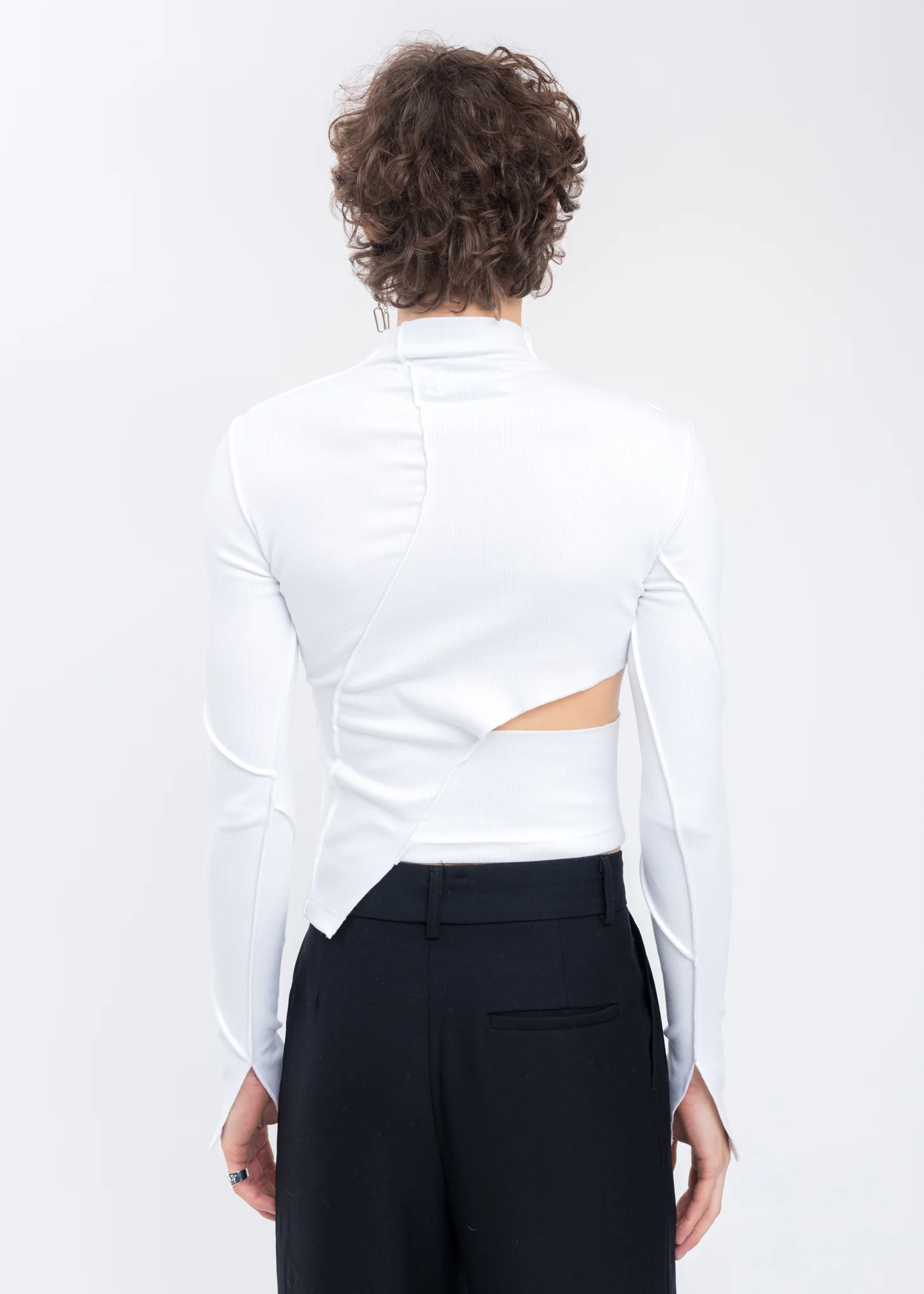 White Jersey Top - Image 3