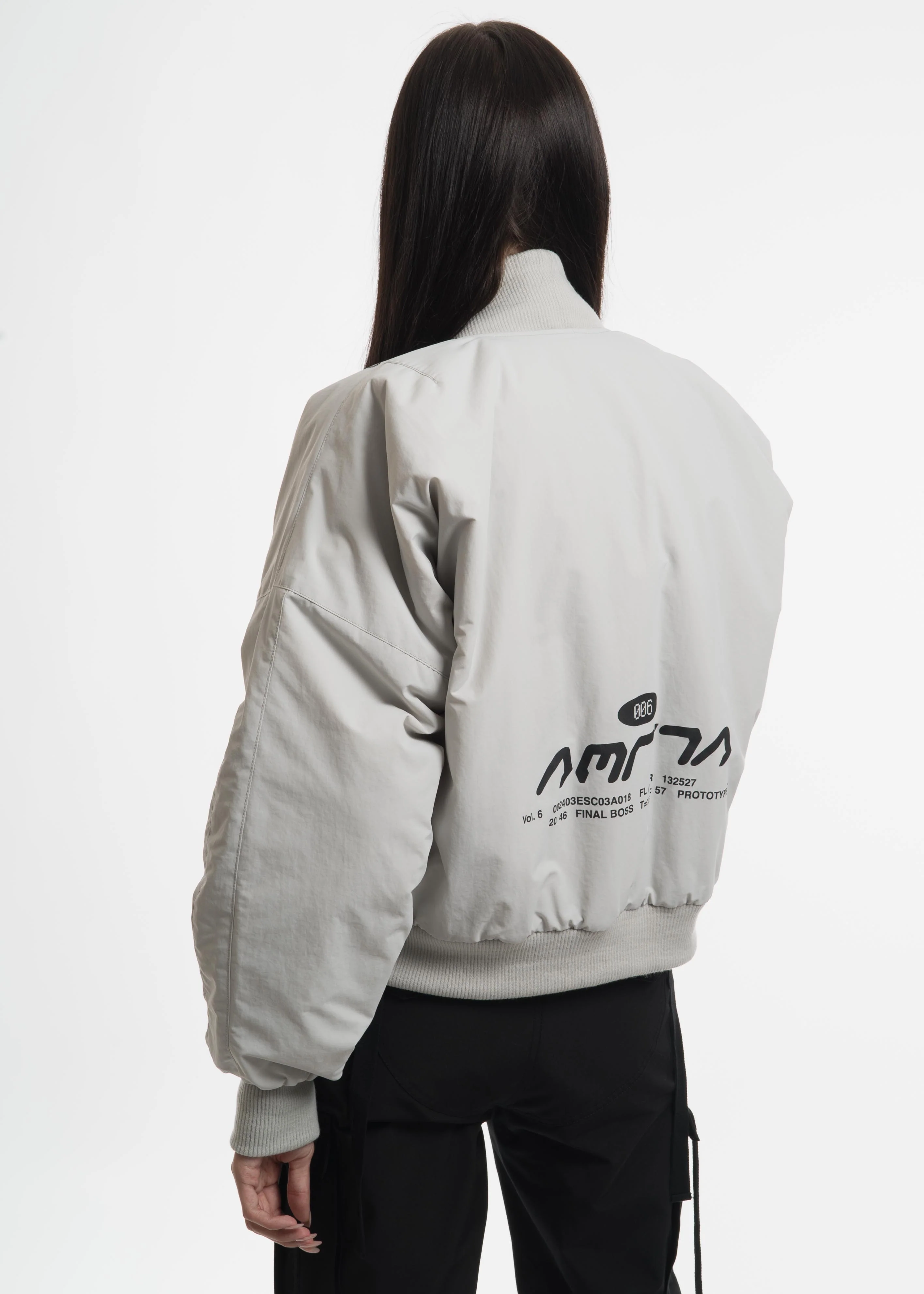 Grey Kaneda Bomber Jacket