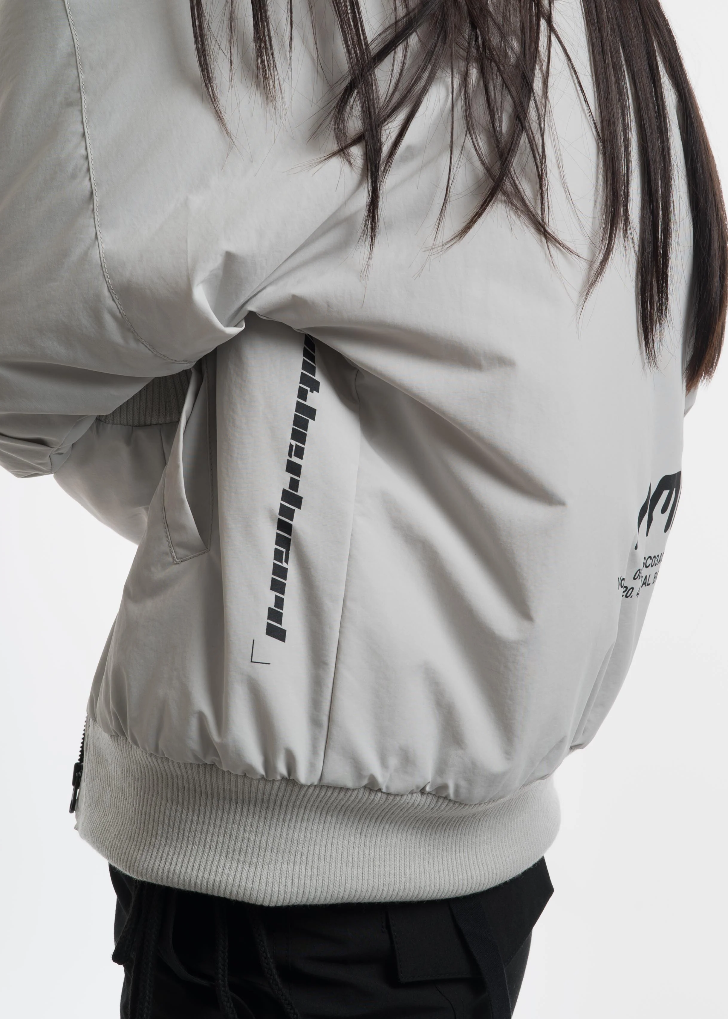 Grey Kaneda Bomber Jacket - Image 7