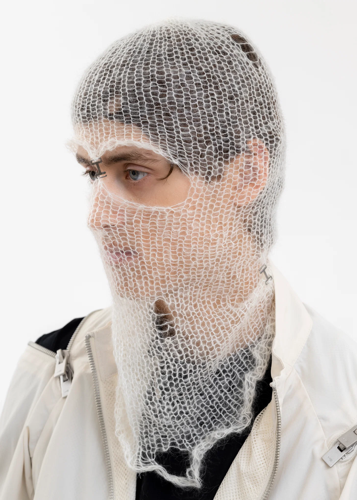 WHITE KAOLIN BALACLAVA - Image 2