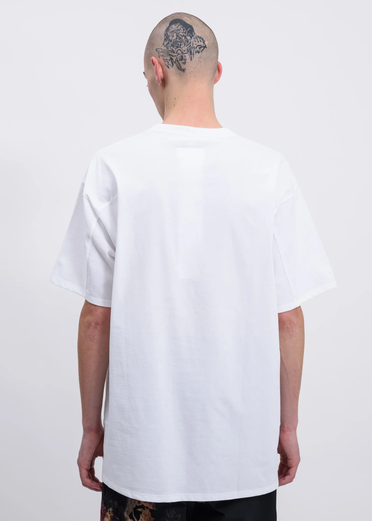 White "Key Person" Embroidery T-Shirt - Image 3