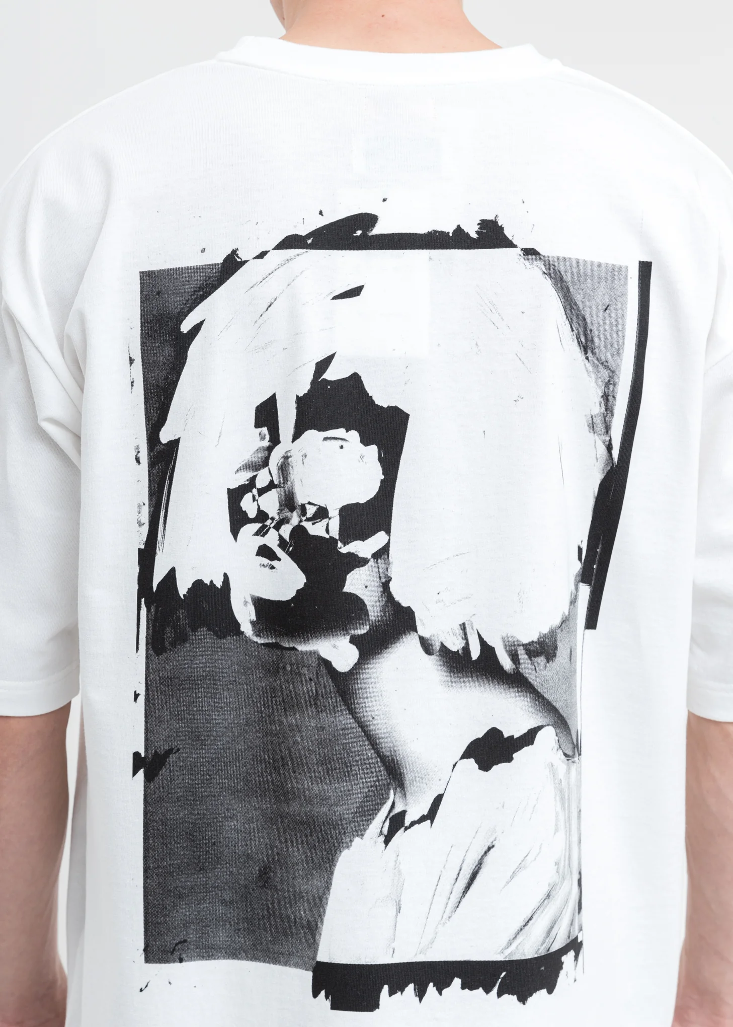 White KIDILL × EDWIN A Mess T-Shirt - Image 2
