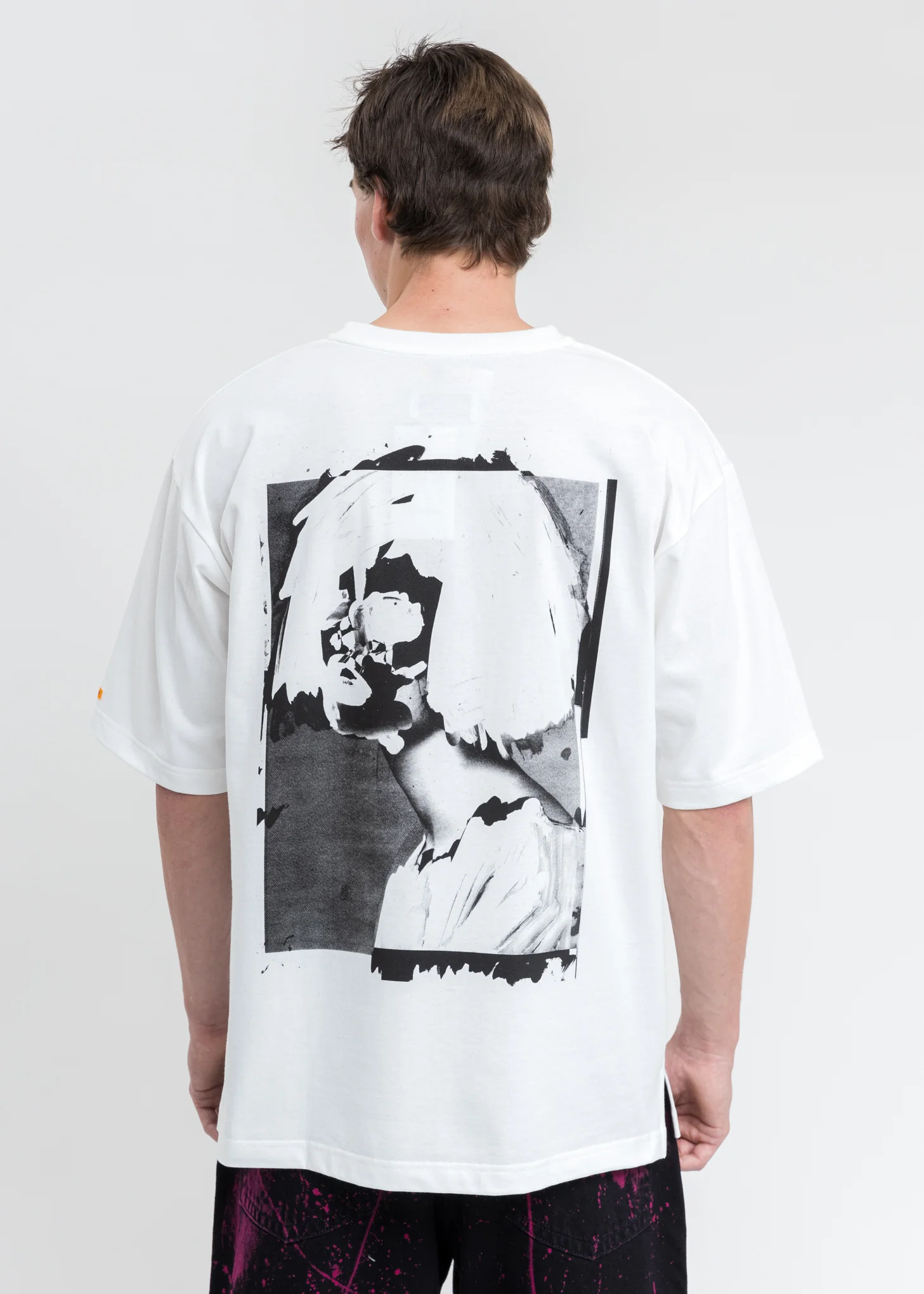 White KIDILL × EDWIN A Mess T-Shirt - Image 4