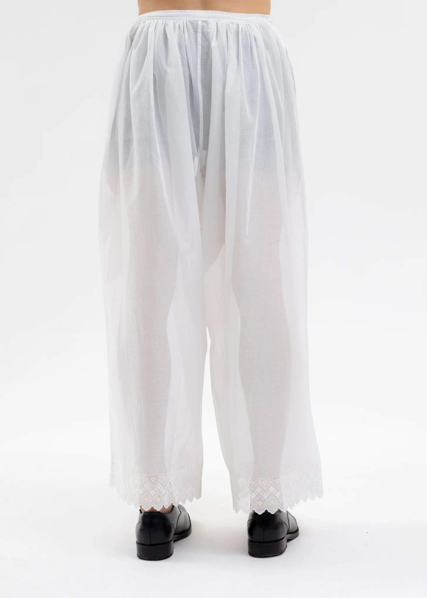 White Lace Judo Pants - Image 3