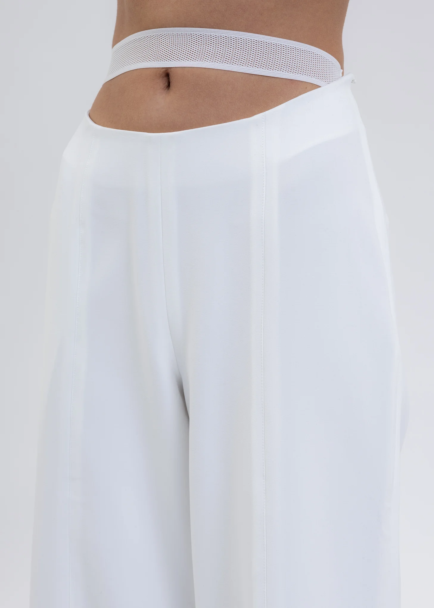 White Lace Wide Pants - Image 5