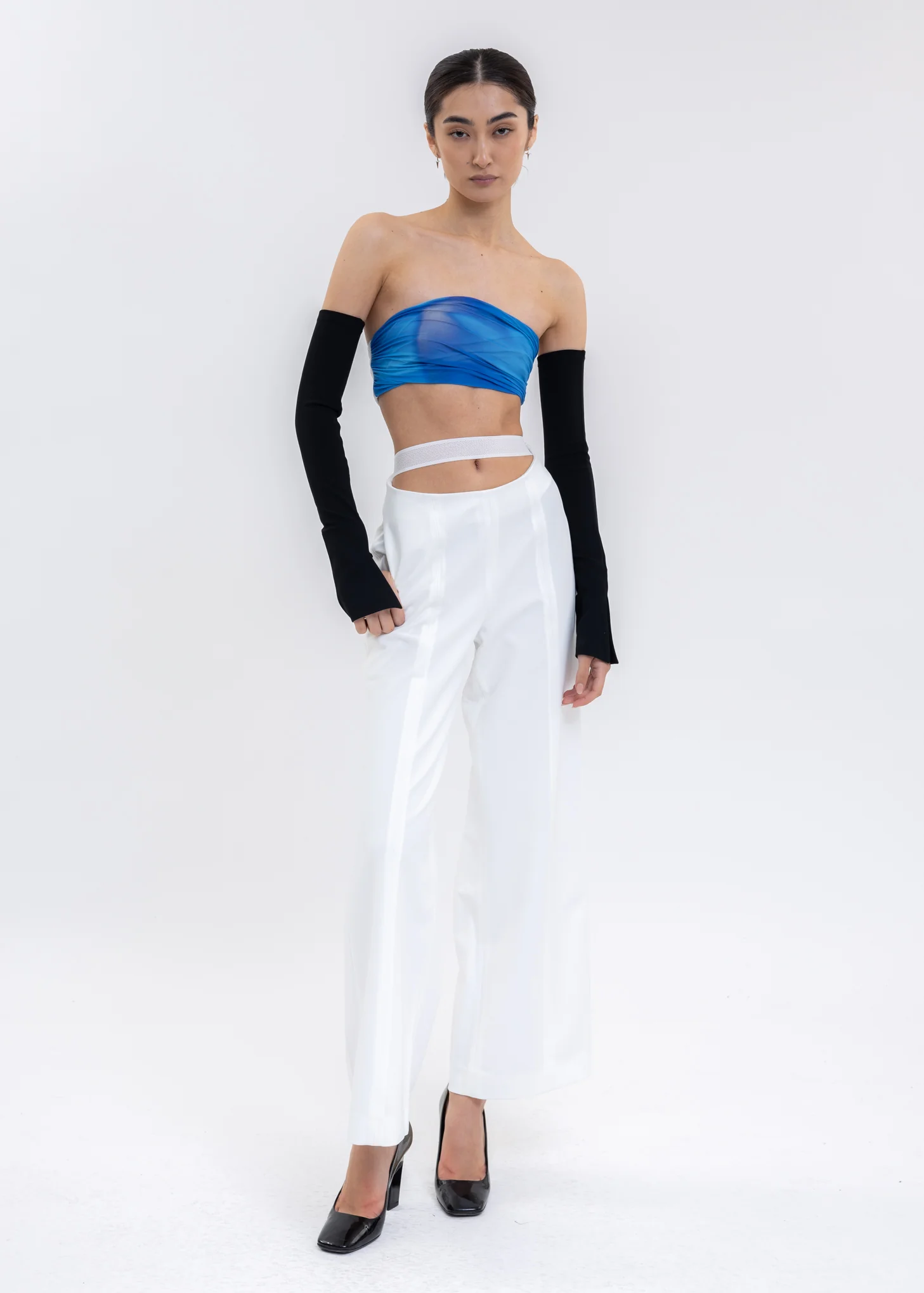 White Lace Wide Pants - Image 6