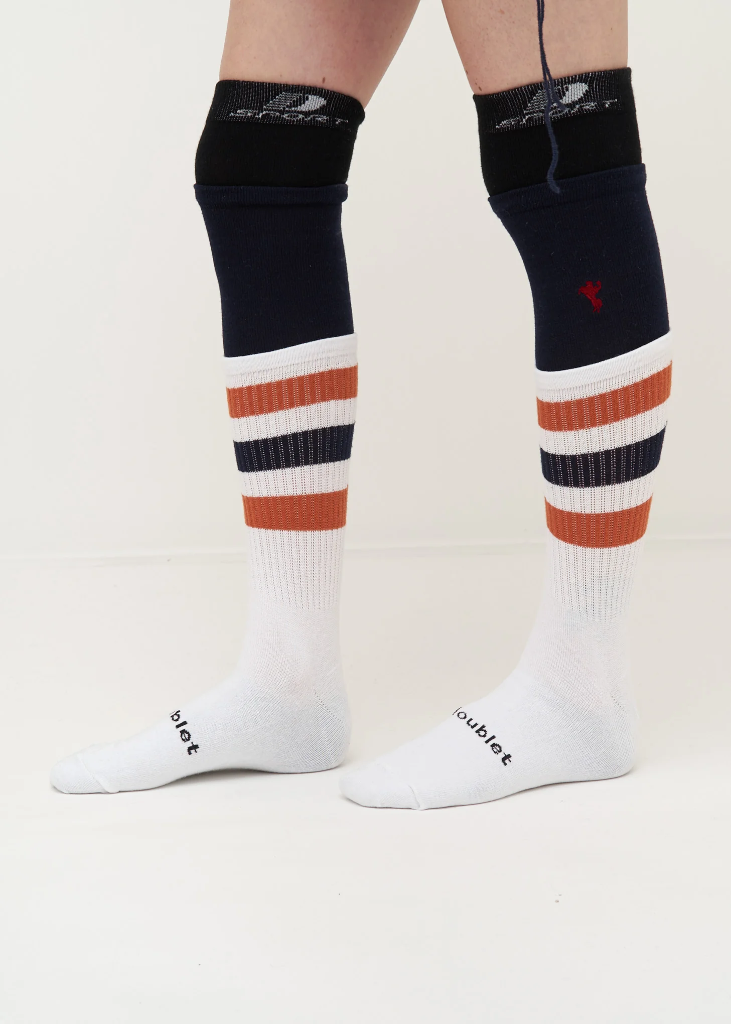 White Layered Border Socks - Image 3