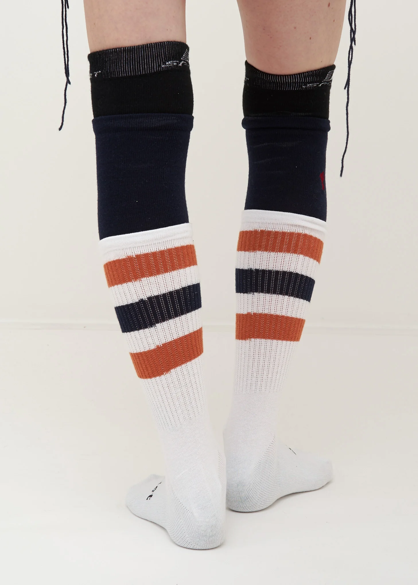 White Layered Border Socks - Image 4