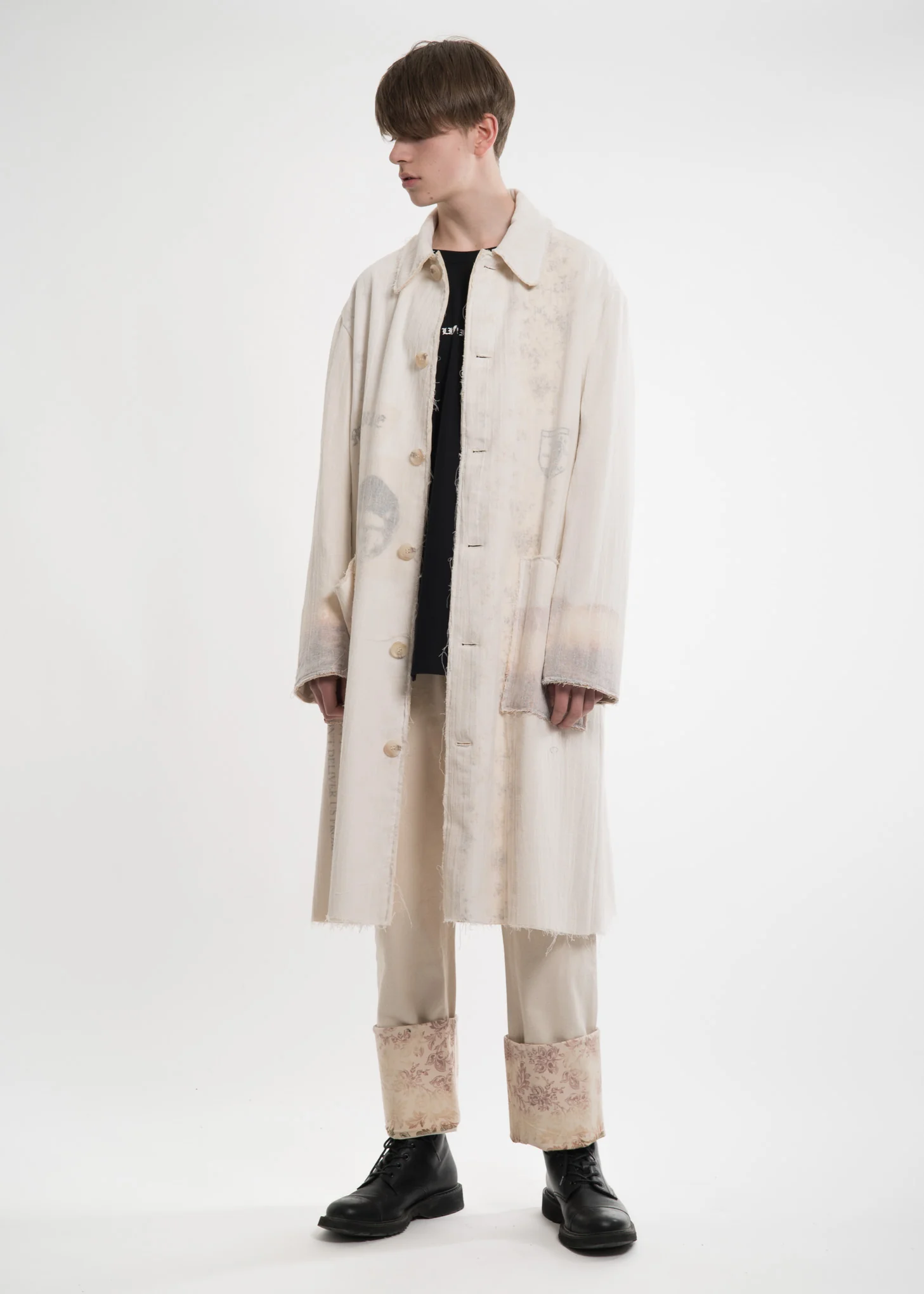 White Layered Lab Coat - Image 9