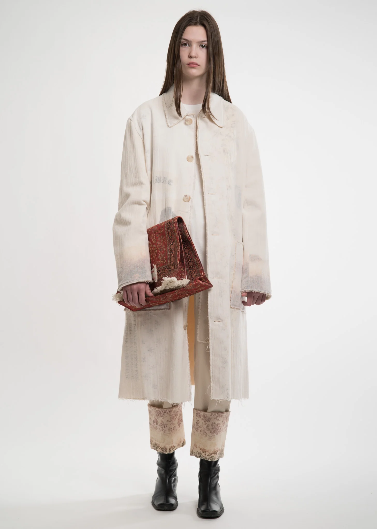 White Layered Lab Coat