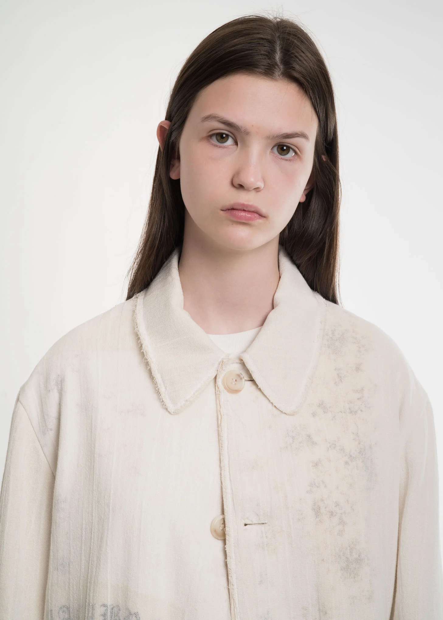 White Layered Lab Coat - Image 2