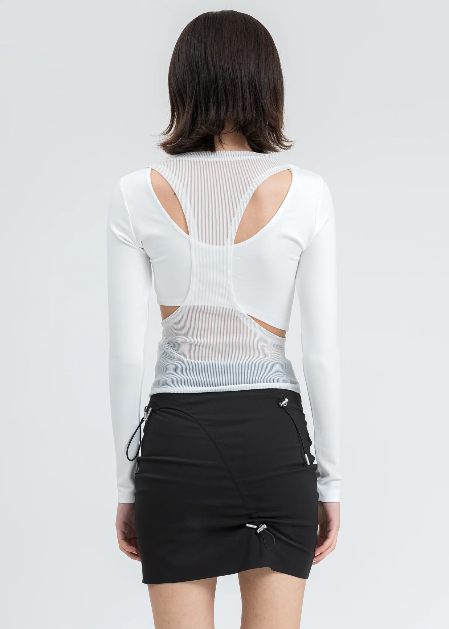 White Layered Long Sleeve - Image 2