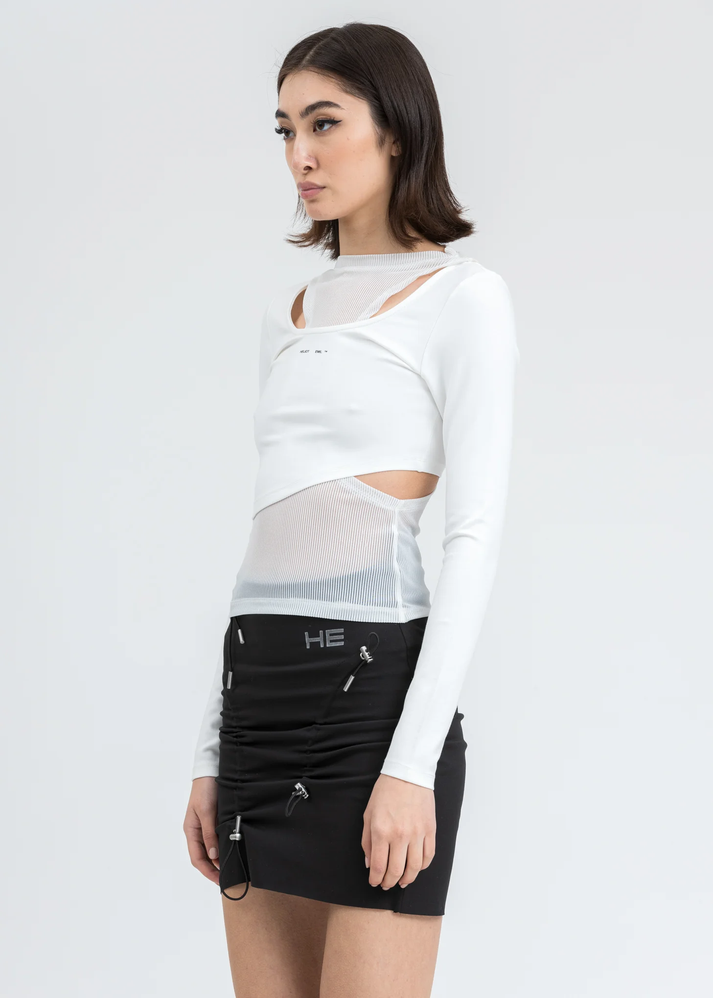 White Layered Long Sleeve - Image 3