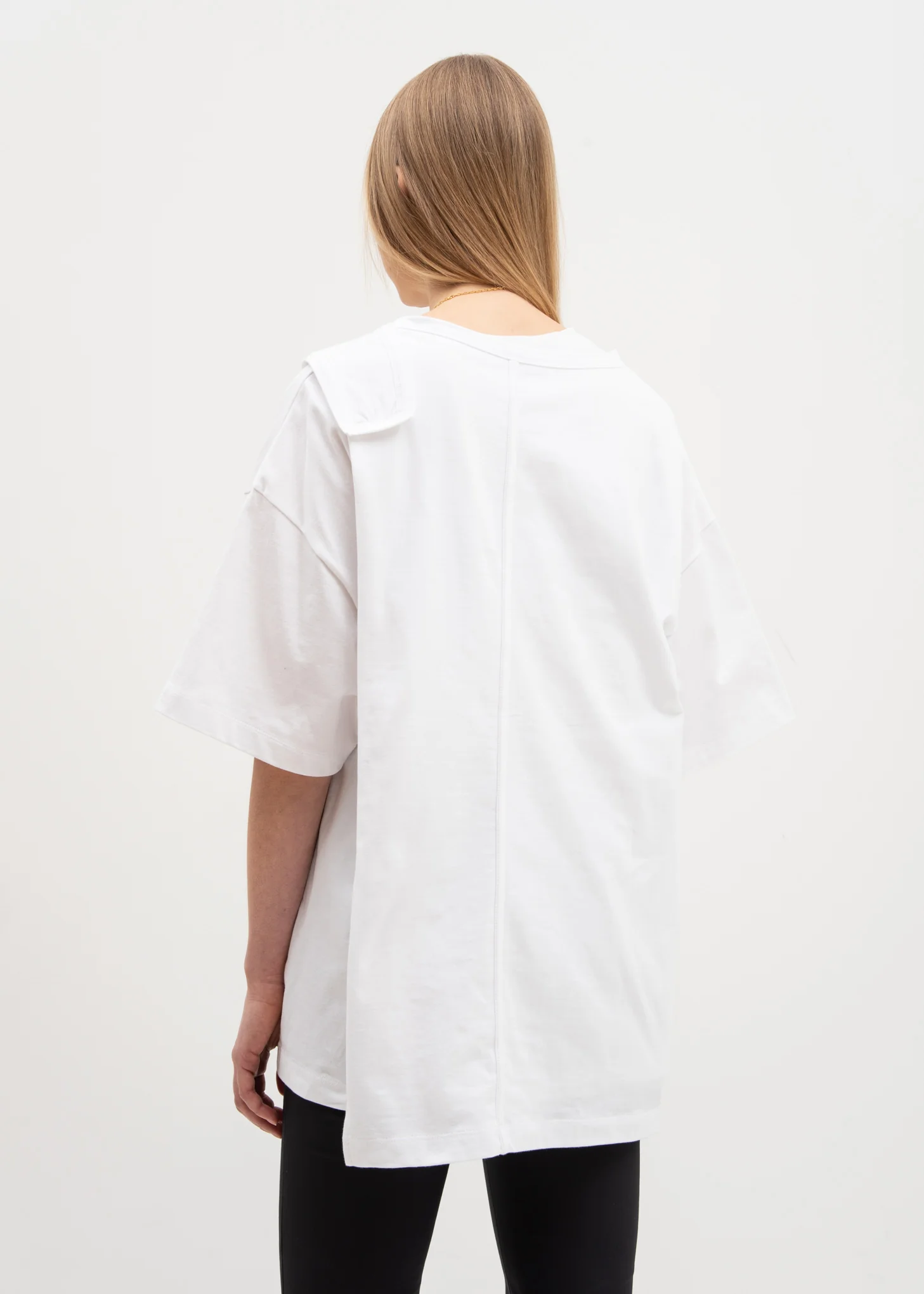 White Layered T-Shirt - Image 2