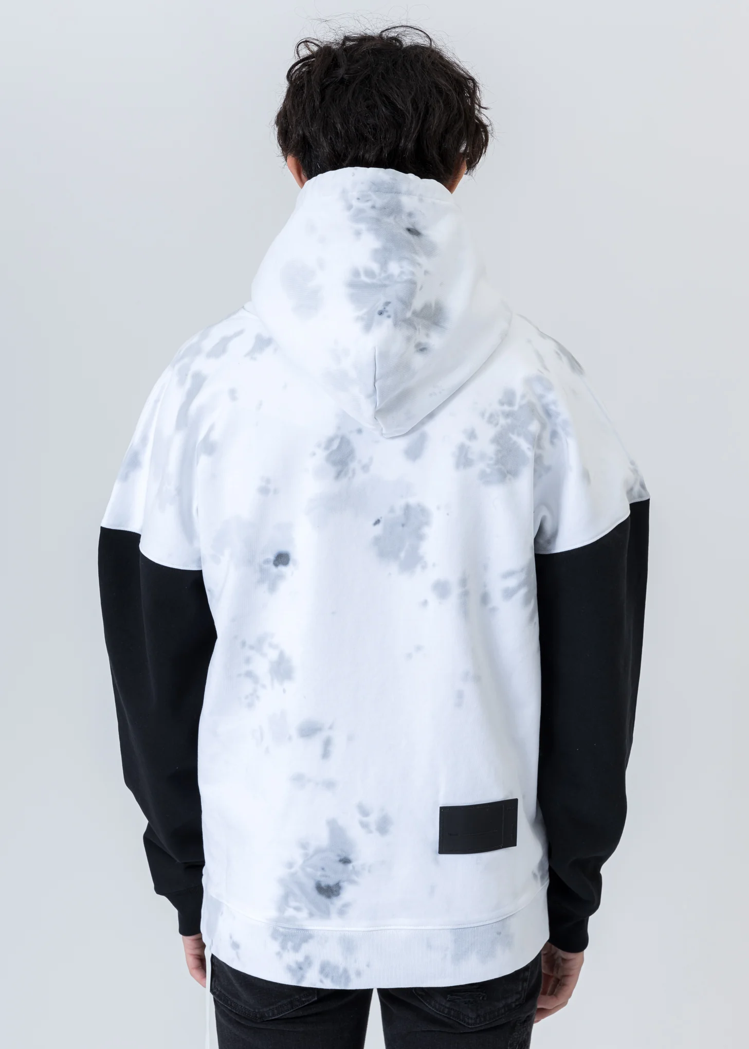 White Logo Applique Hoodie - Image 2