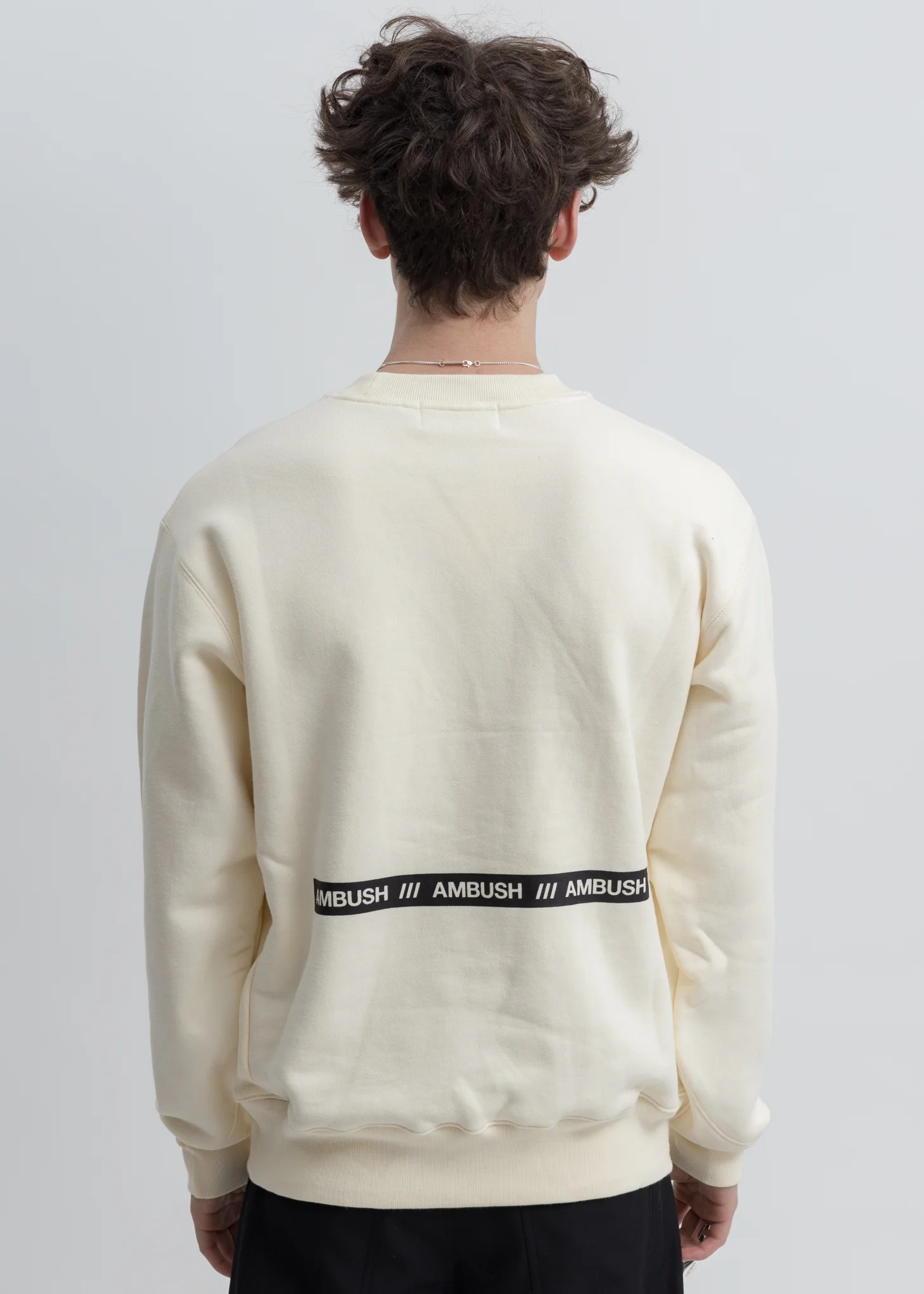 White Logo Crewneck Sweater - Image 2