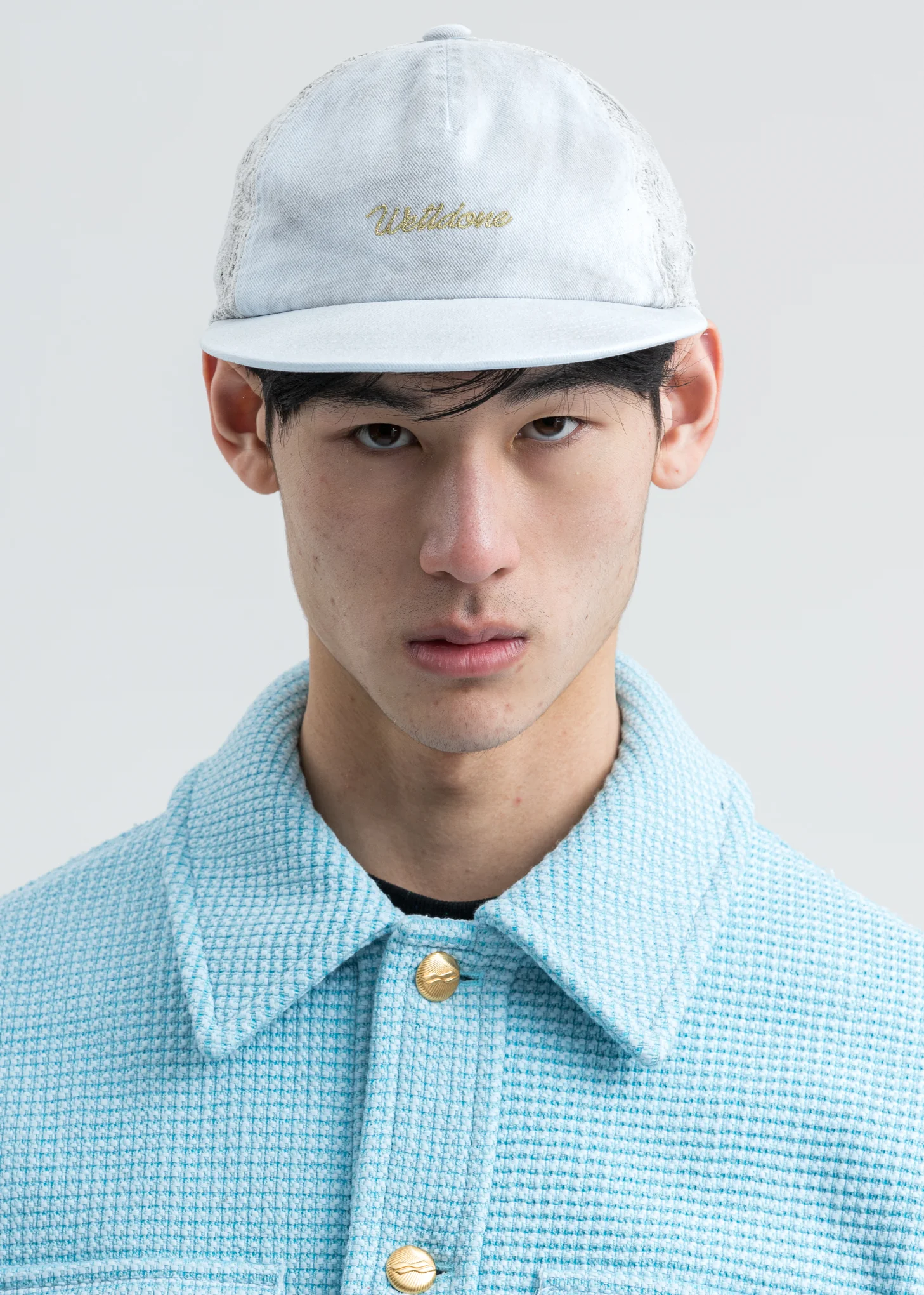 White Logo Lace Cap