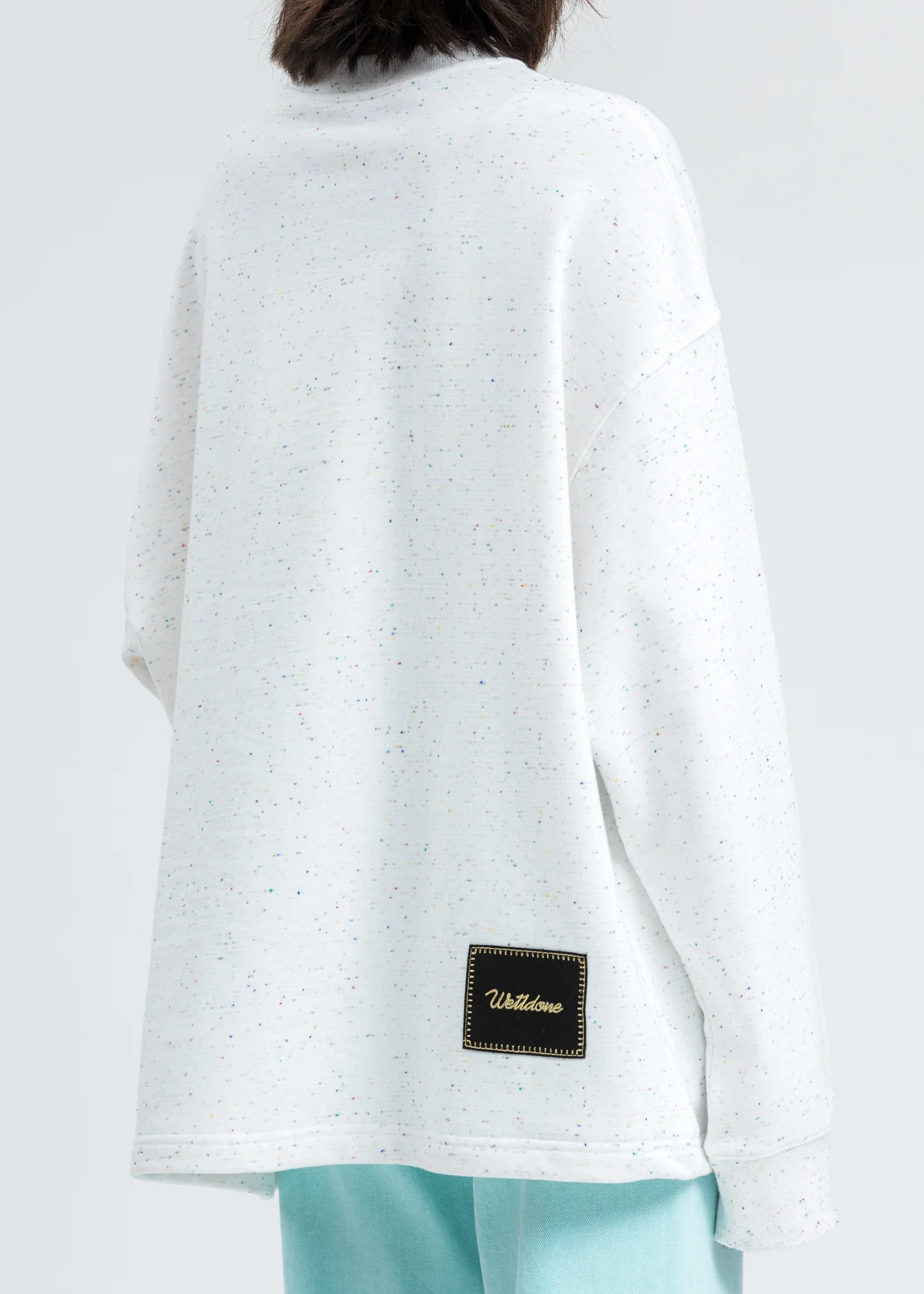 White Logo Print Long Sleeve Shirt - Image 2