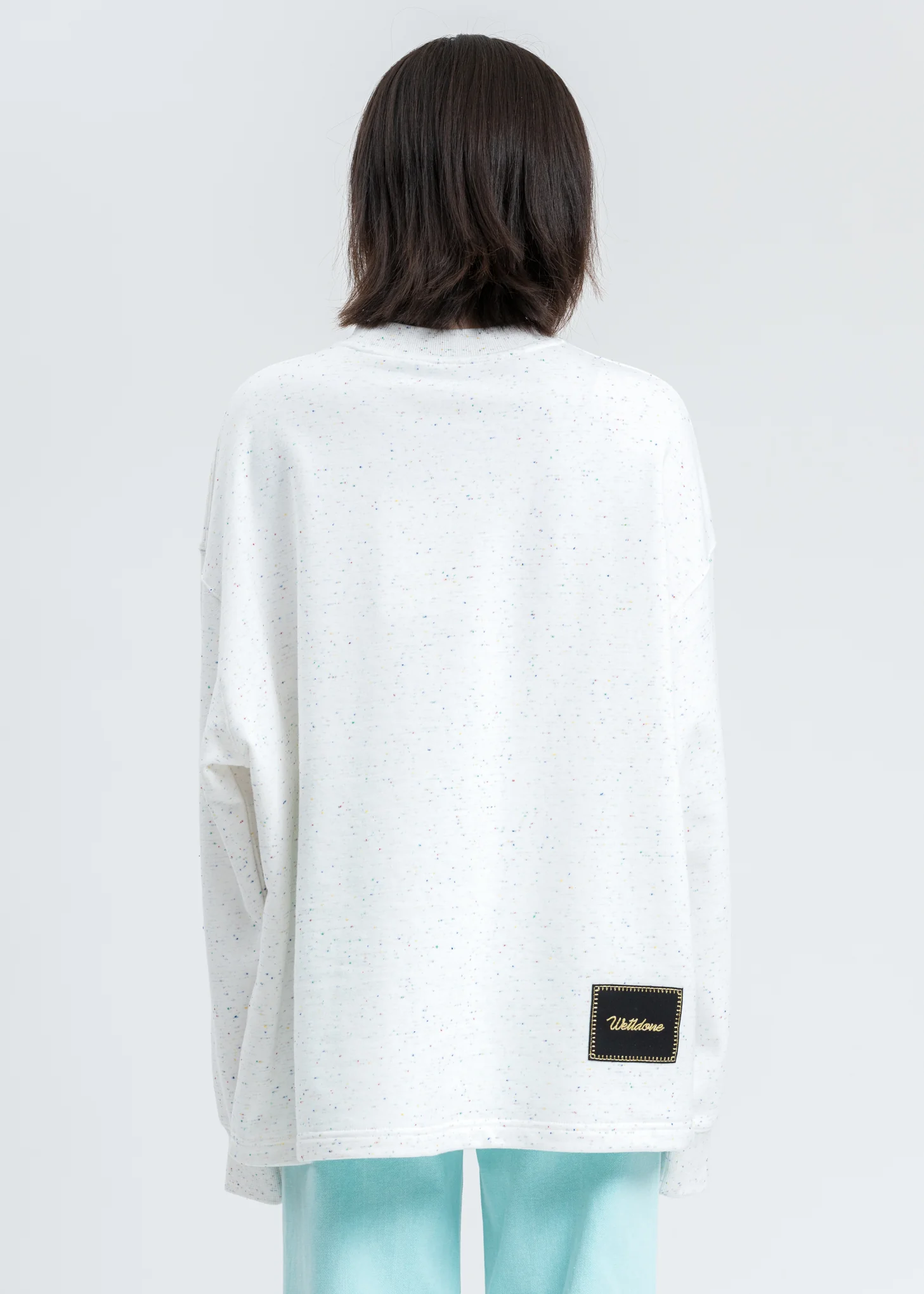 White Logo Print Long Sleeve Shirt - Image 4