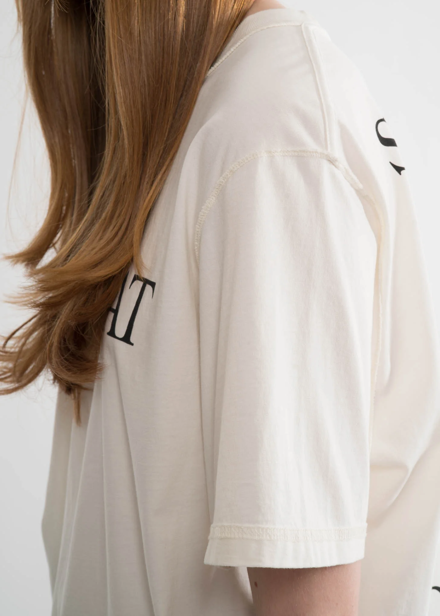 White Logo T-Shirt - Image 5