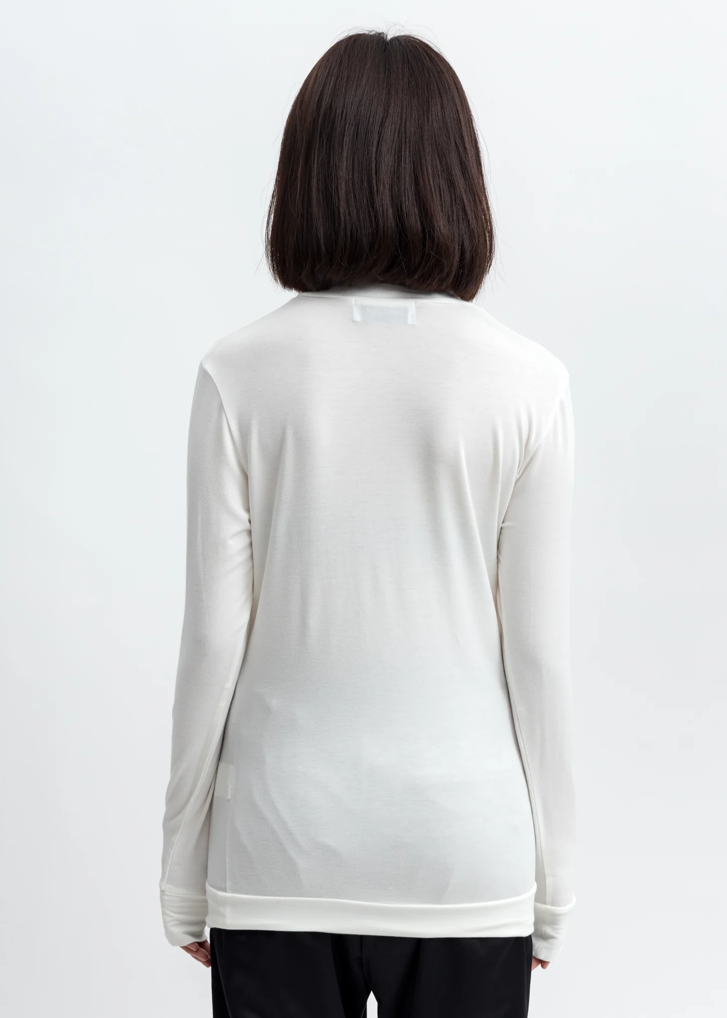 White  Logo Turtleneck - Image 4
