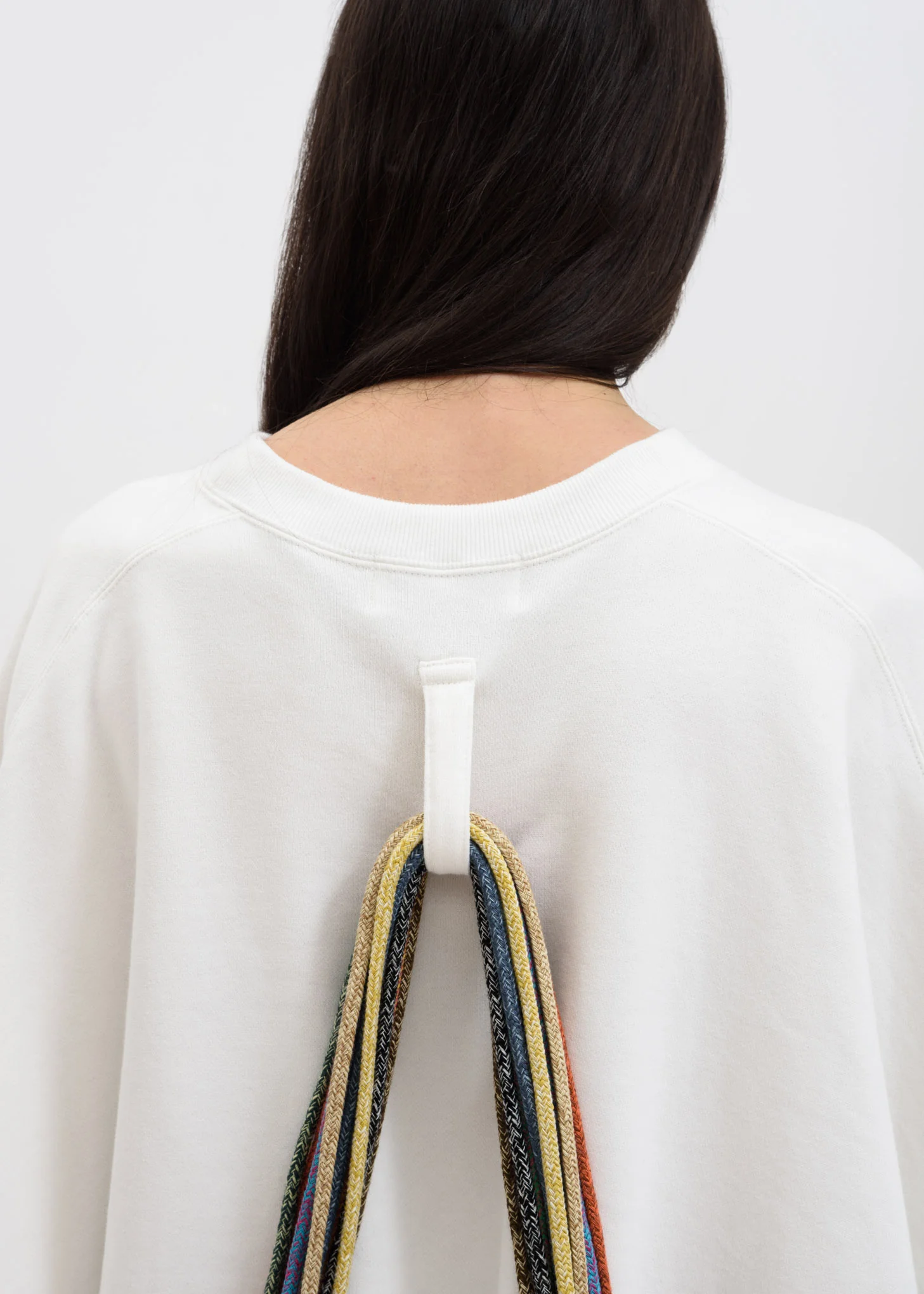 White Long Multi Cord Sweater - Image 6