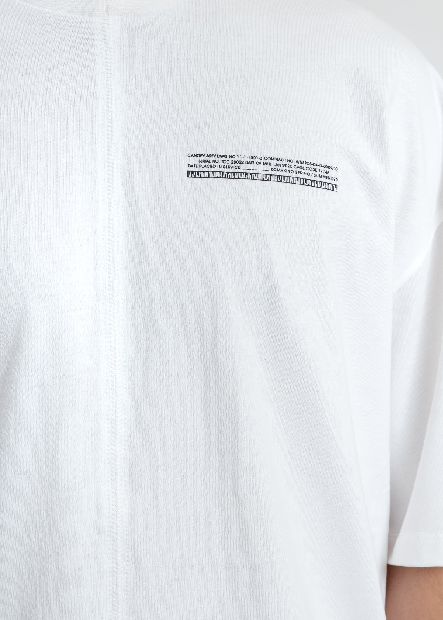 White Loose Fit T-Shirt - Image 4