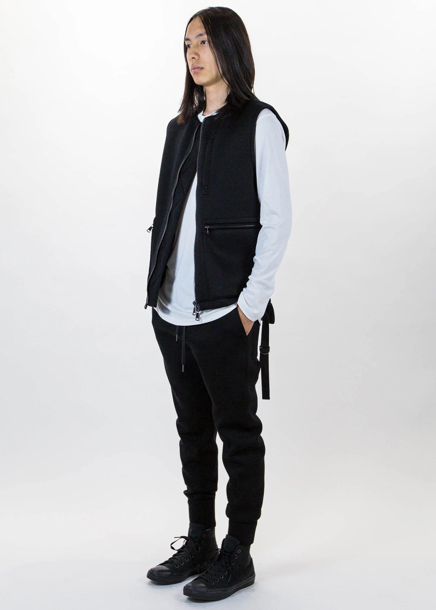 White LS Tee Brushed Jersey - Image 6