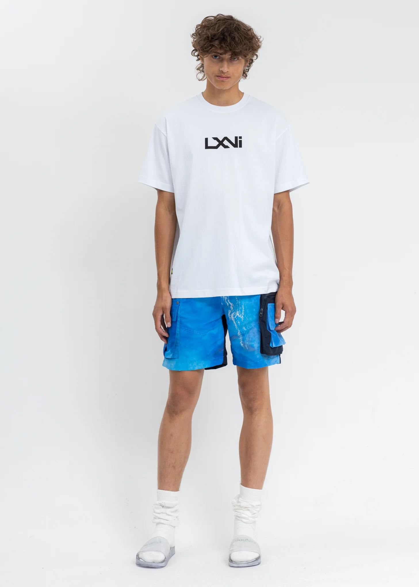 White LXVI Logo T-Shirt - Image 4
