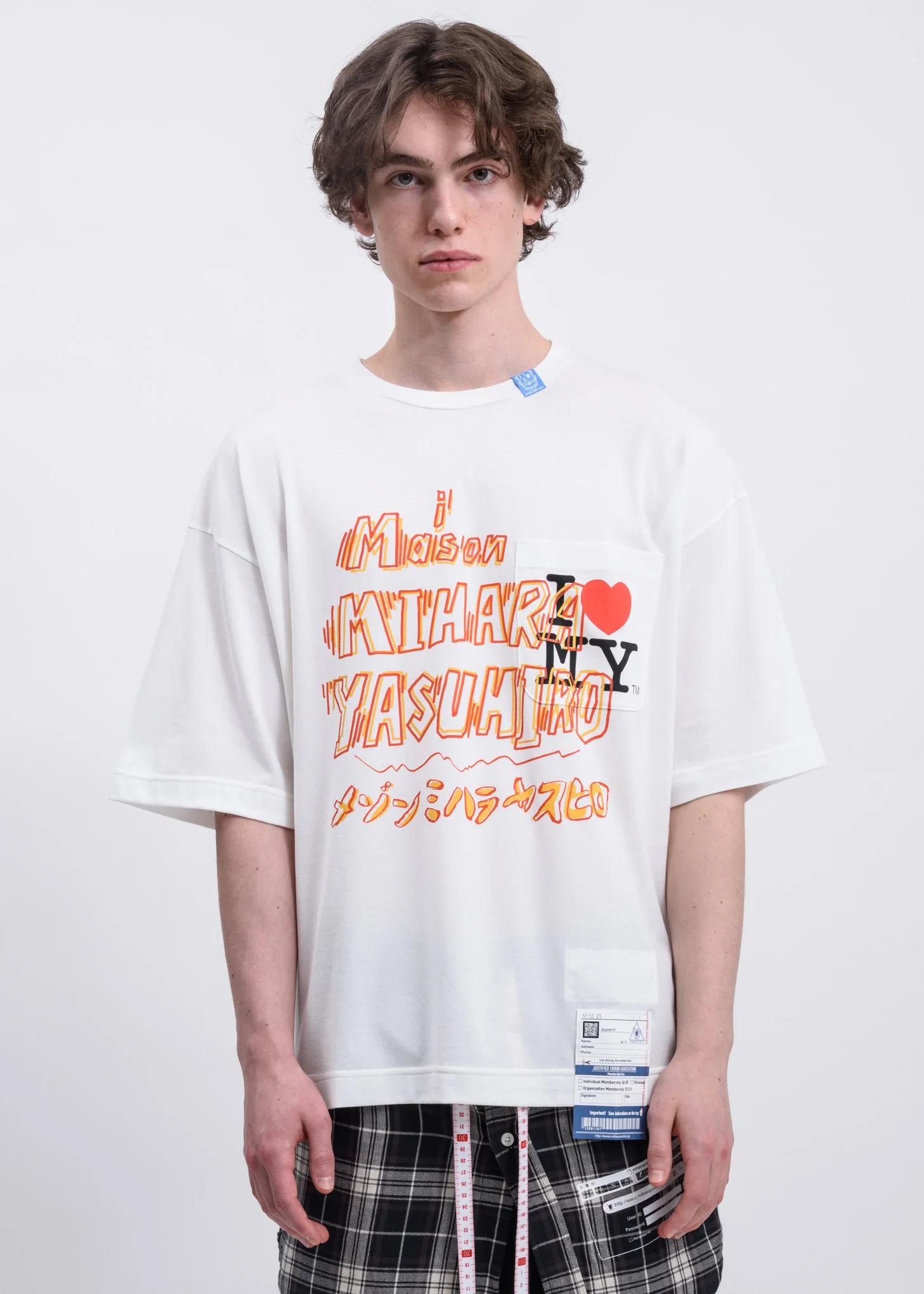 White Maison MHARA YASUHIRO Printed T-shirt
