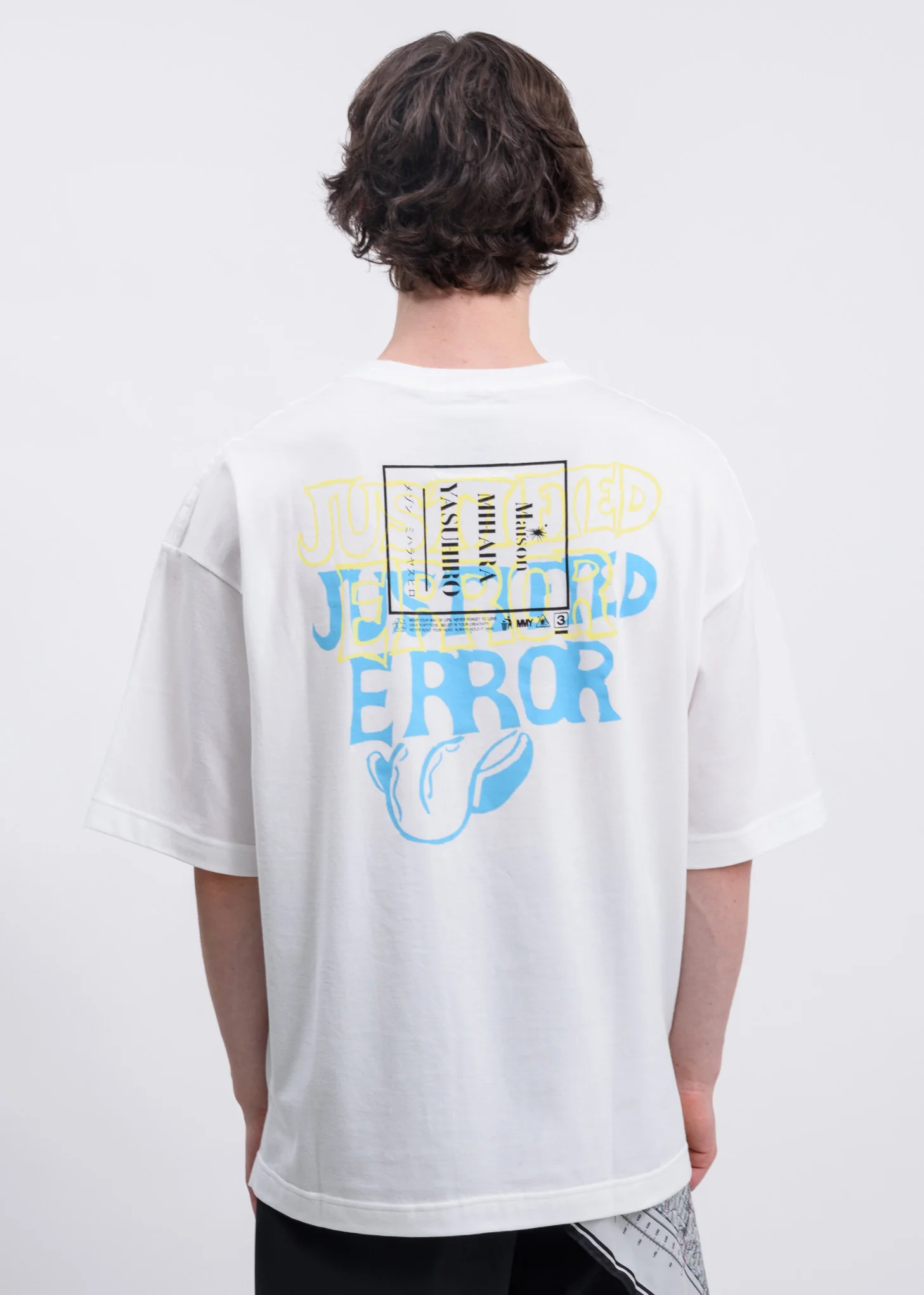 White Mechanical Printed T-Shirt - Image 2