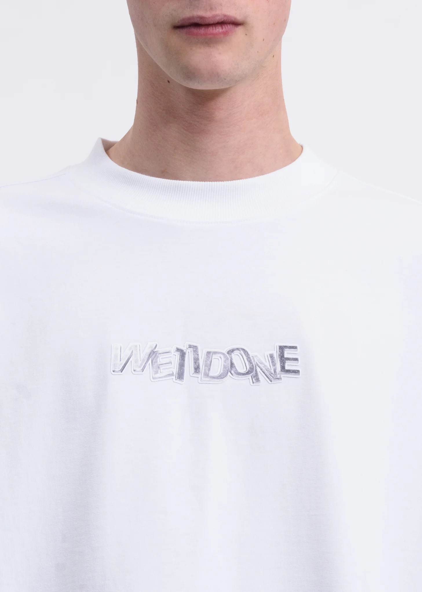 White Metal Logo Long Sleeves - Image 4