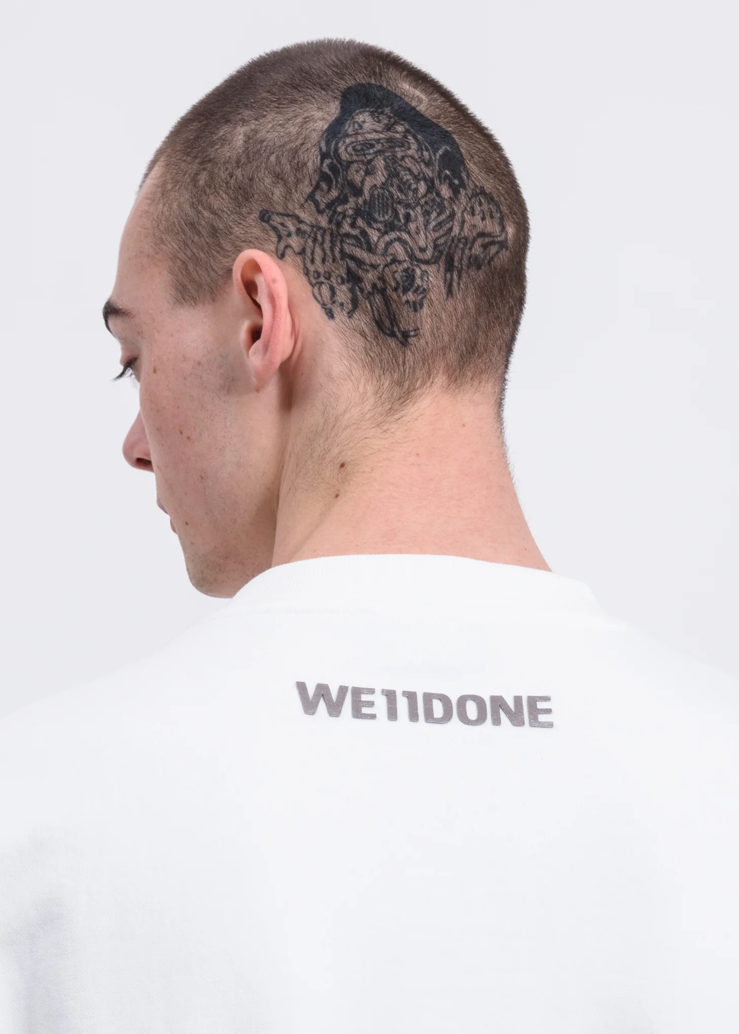 White Metal Logo Sweater - Image 4
