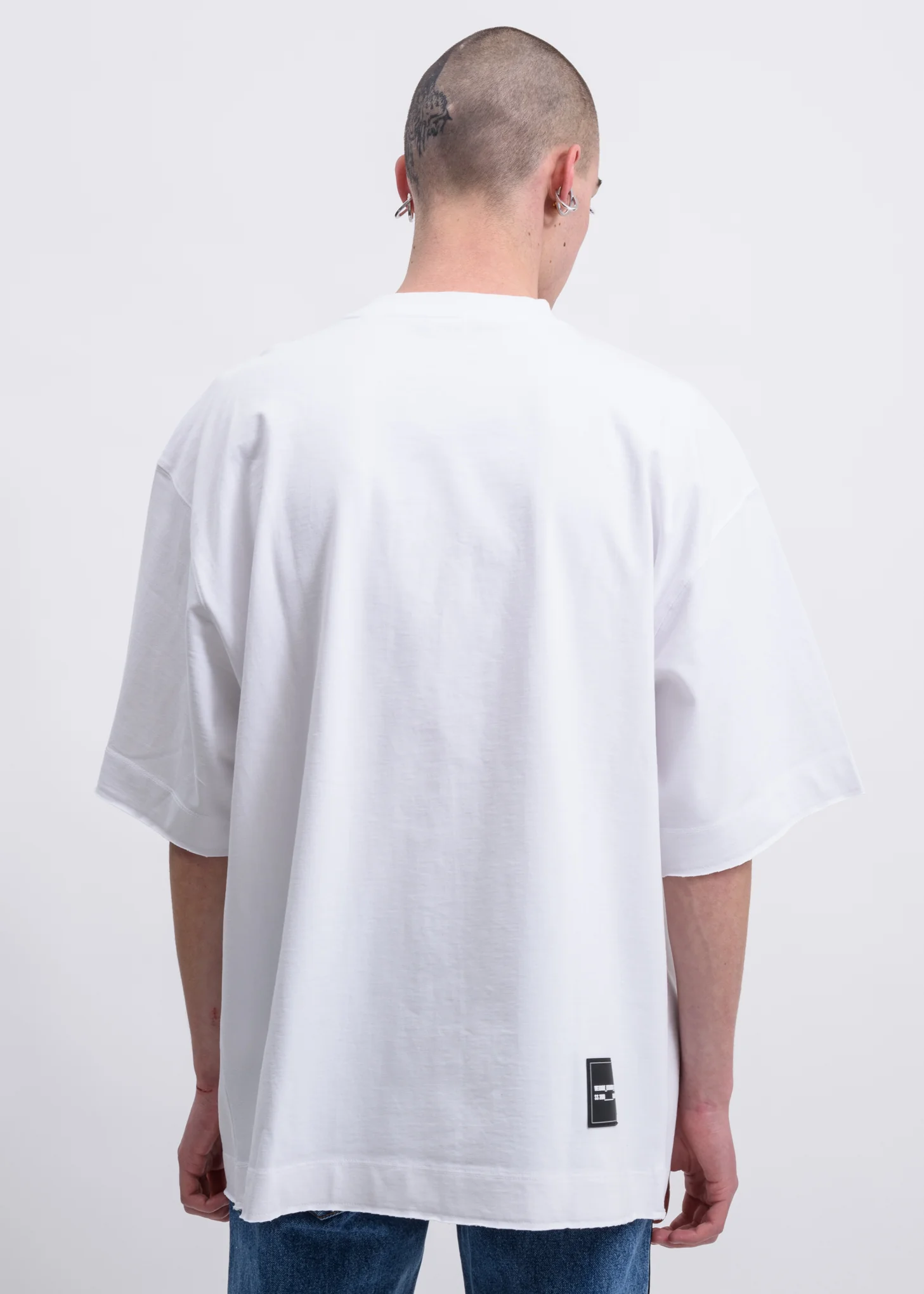 White Metal Logo T-Shirt - Image 2
