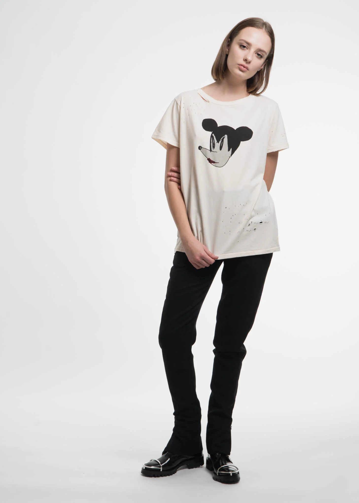 White Micky T-Shirt - Image 7