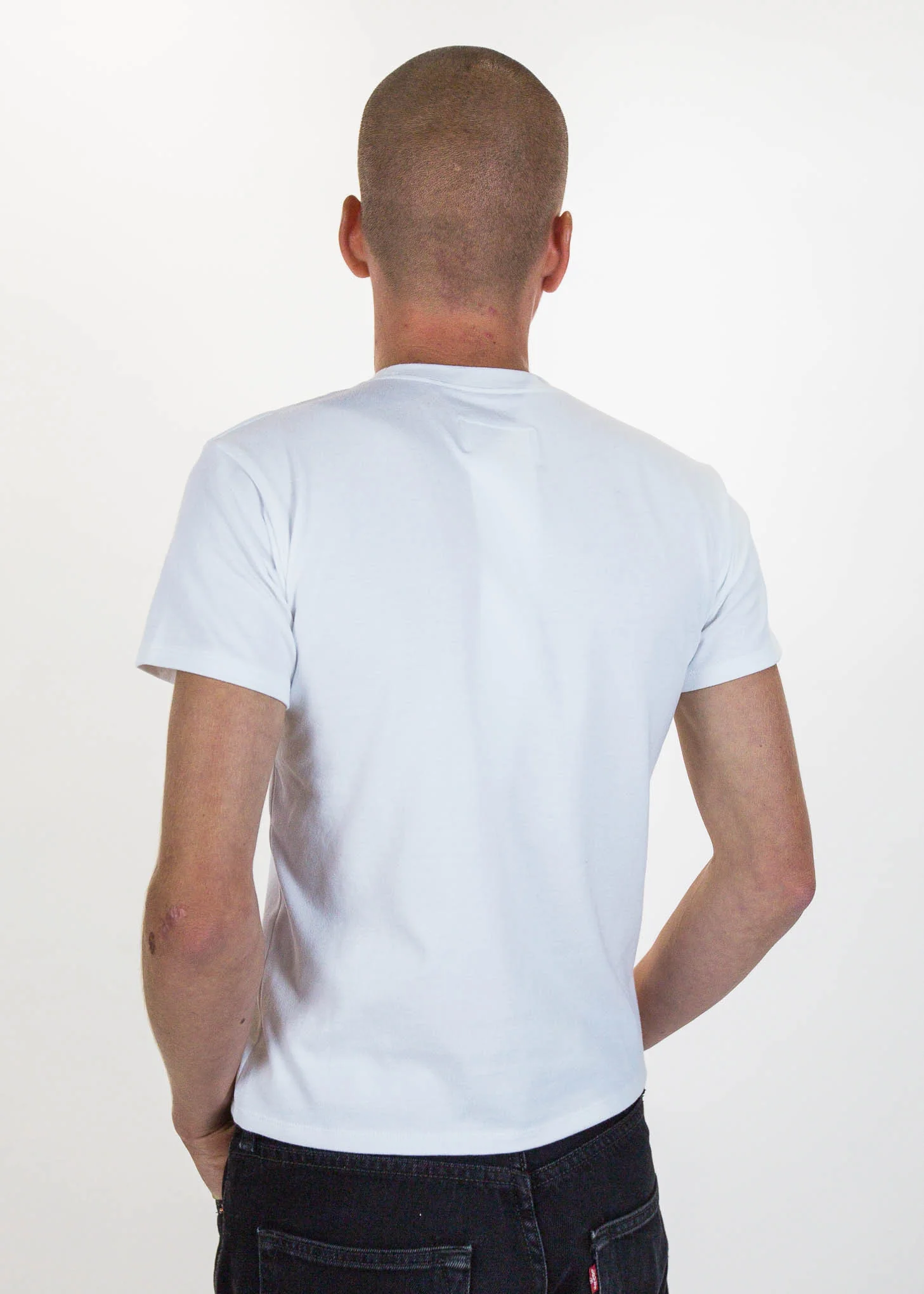 White "Milan" Embroidery T-Shirt - Image 7