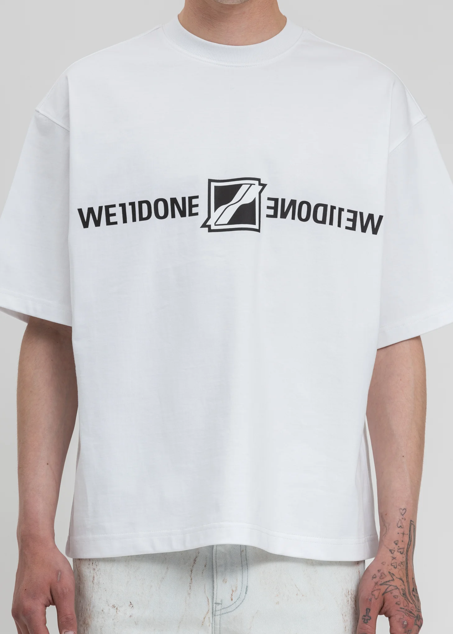 White Mirror Logo T-Shirt - Image 2