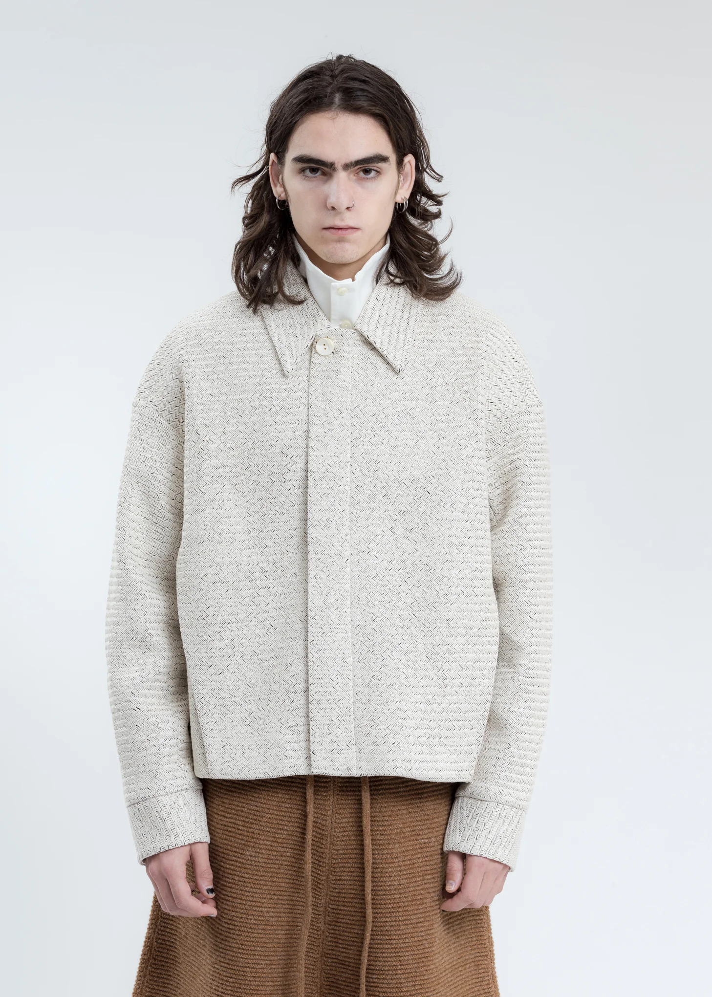 White Monica Short Blouson