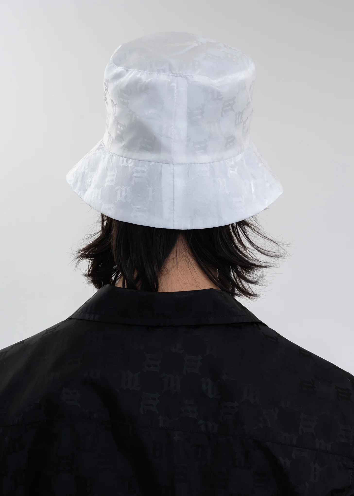 White MONOGRAM NYLON Bucket Hat - Image 2