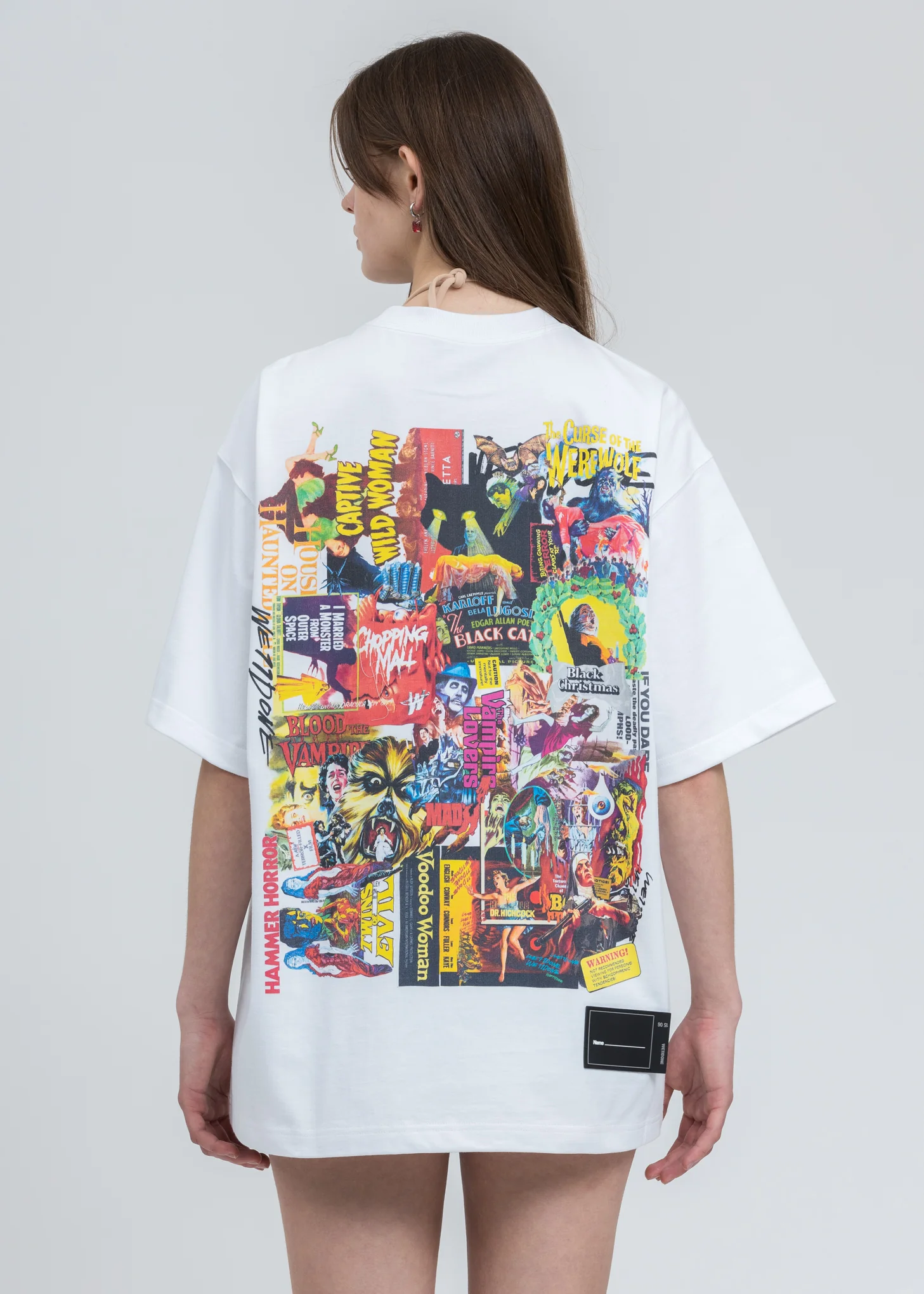 White Movie Collage T-Shirt