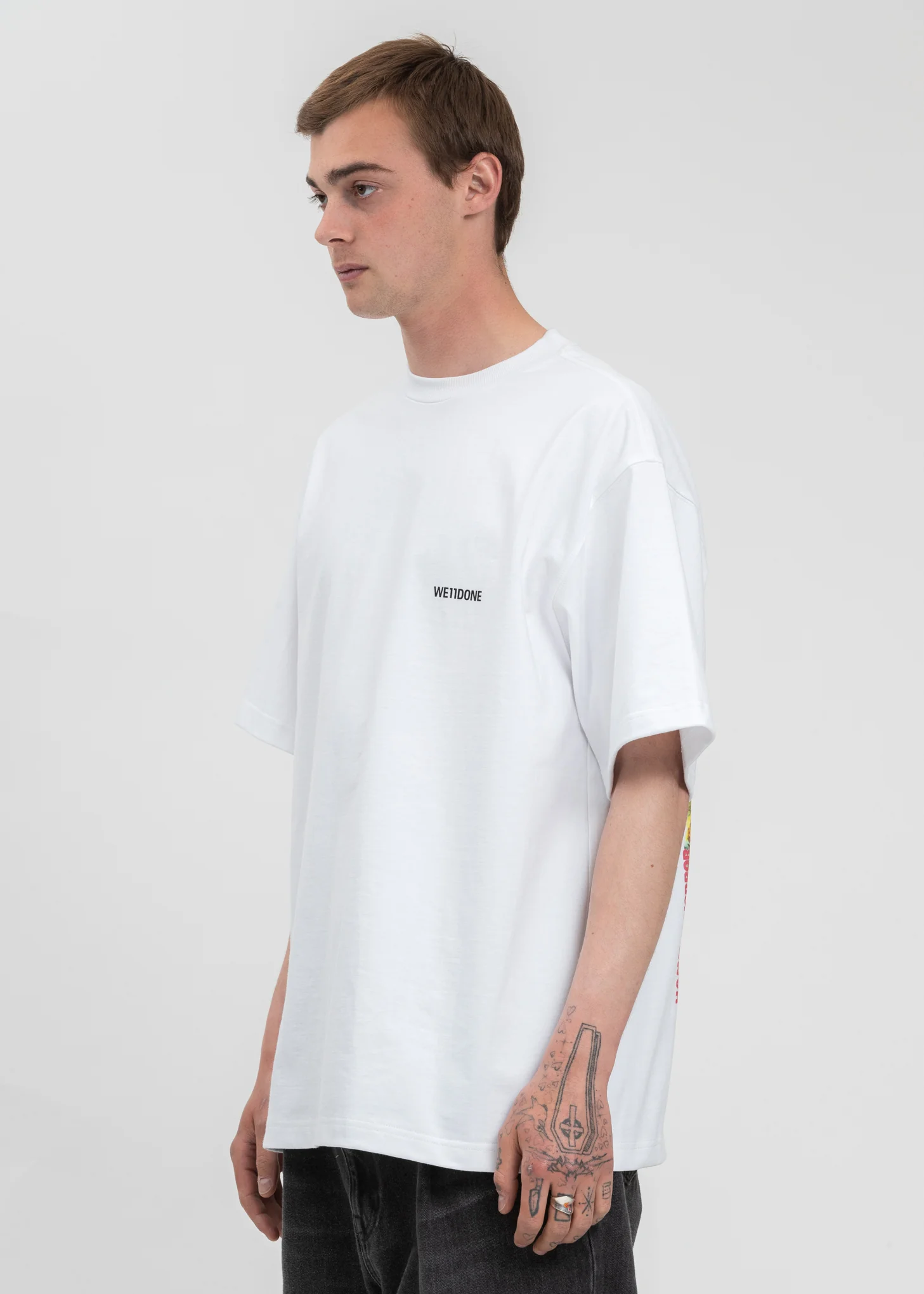 White Movie Collage T-Shirt - Image 3