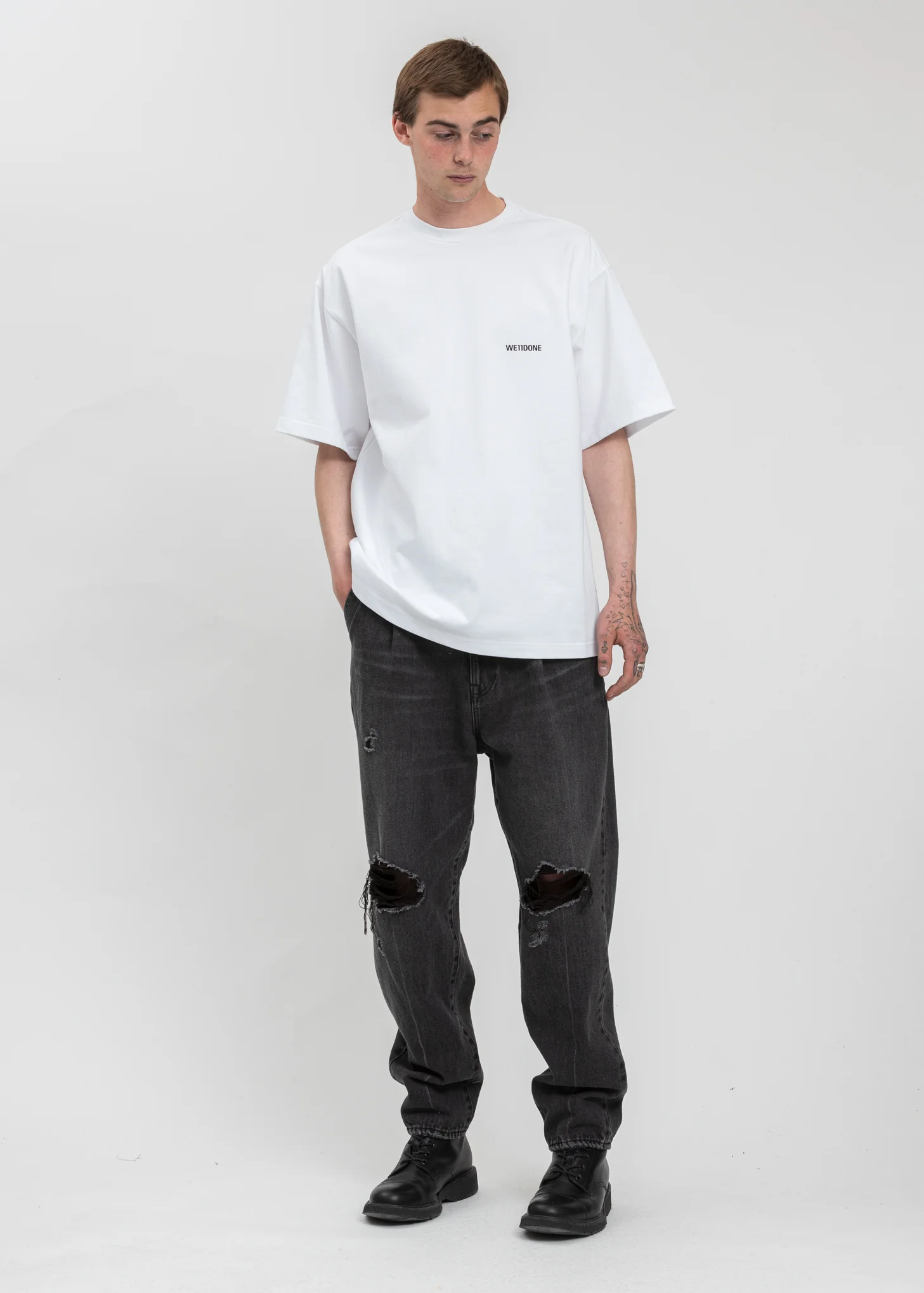 White Movie Collage T-Shirt - Image 5