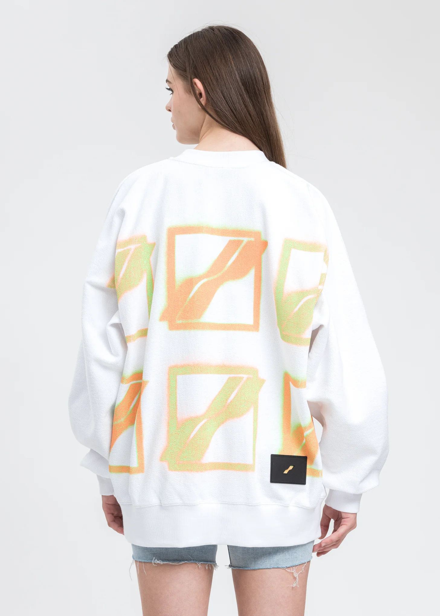 White Multi Color Logo Sweater - Image 2
