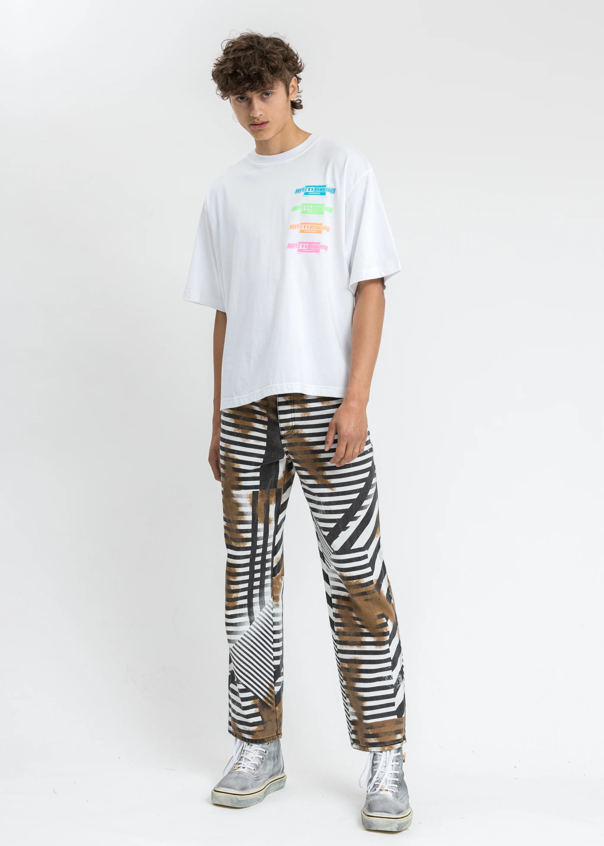 White Multi Color Logo T-Shirt - Image 6